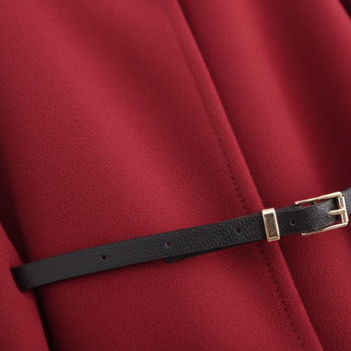 Cape Coats for Women with Bat Sleeves and Belt