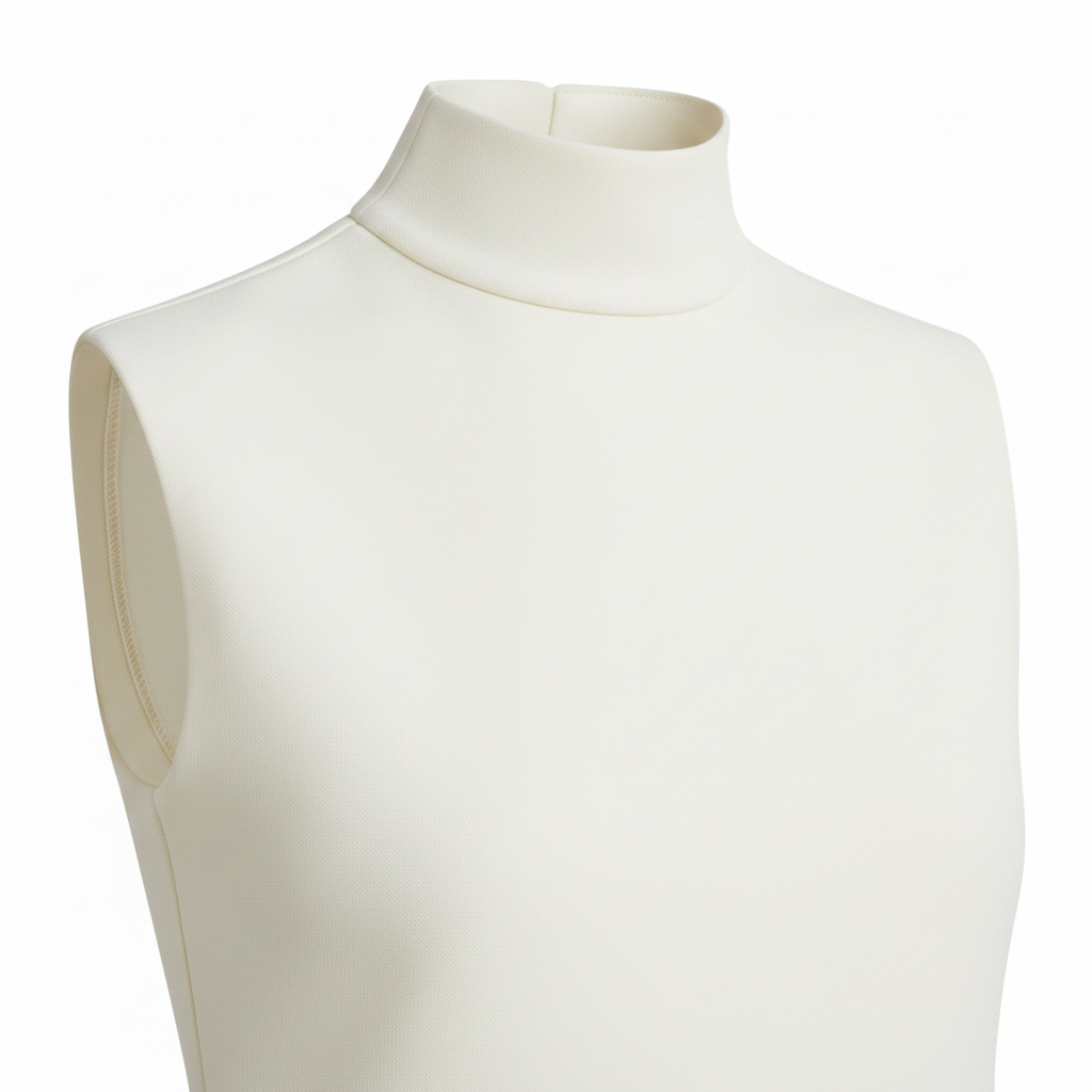 Set of Cropped High-Neck Top and Wide Pleated Pants for Women
