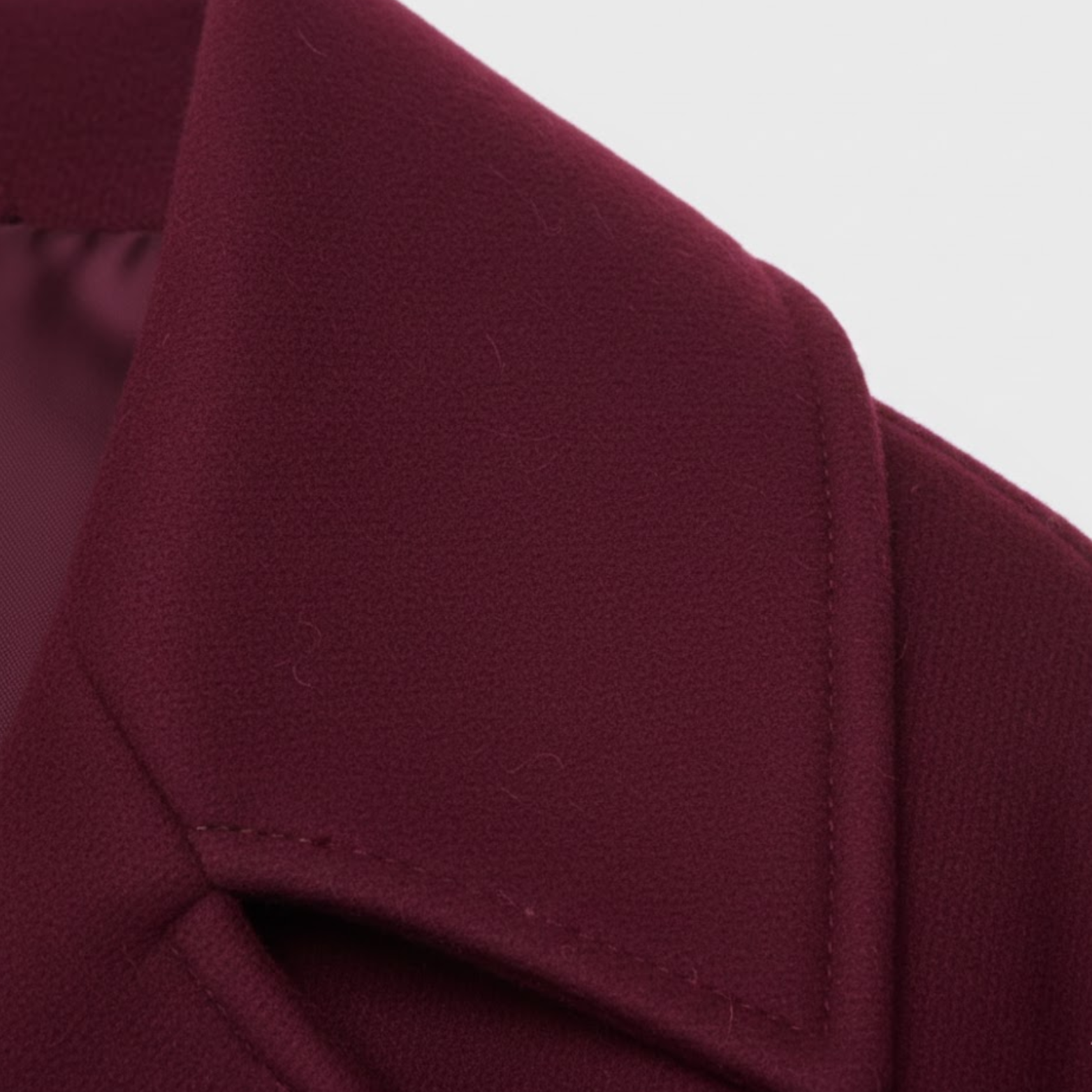 Women's Wool Coat Double-Breasted Versatile with Simple Design