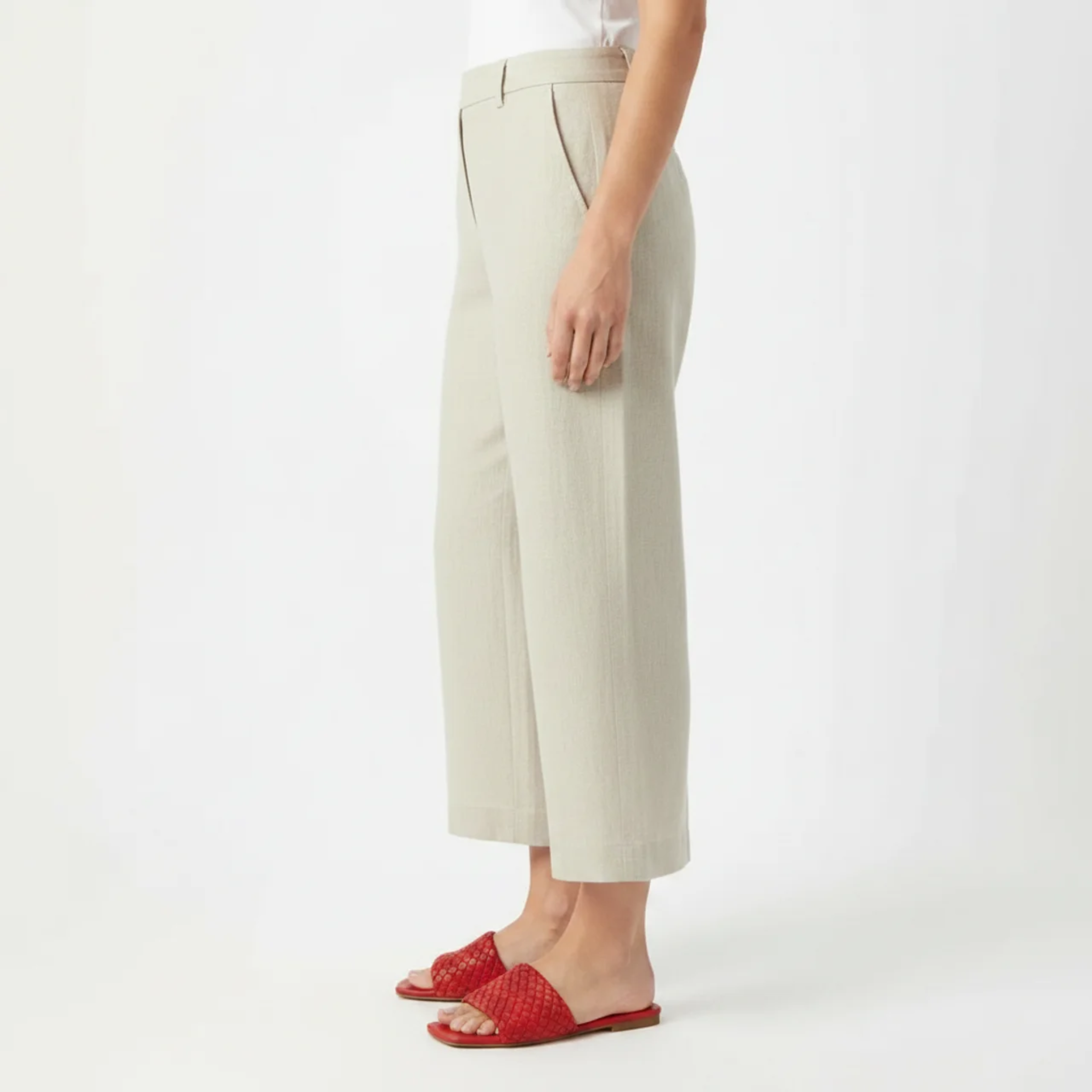 Sandales à brides tressées pour femme — semelle rembourrée — mode plage