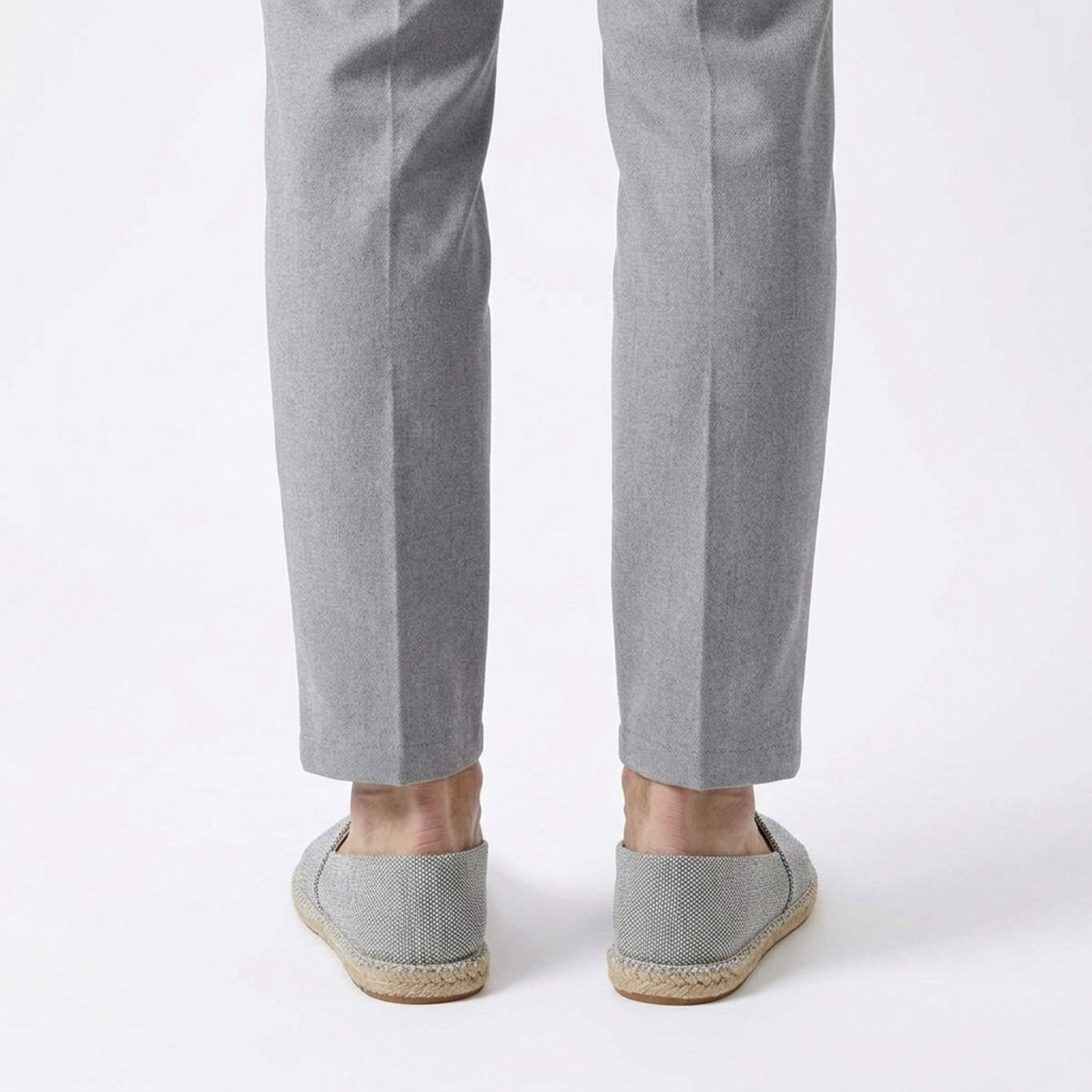 Espadrillas in lino da uomo — mocassini slip-on in tela — spiaggia e vacanze