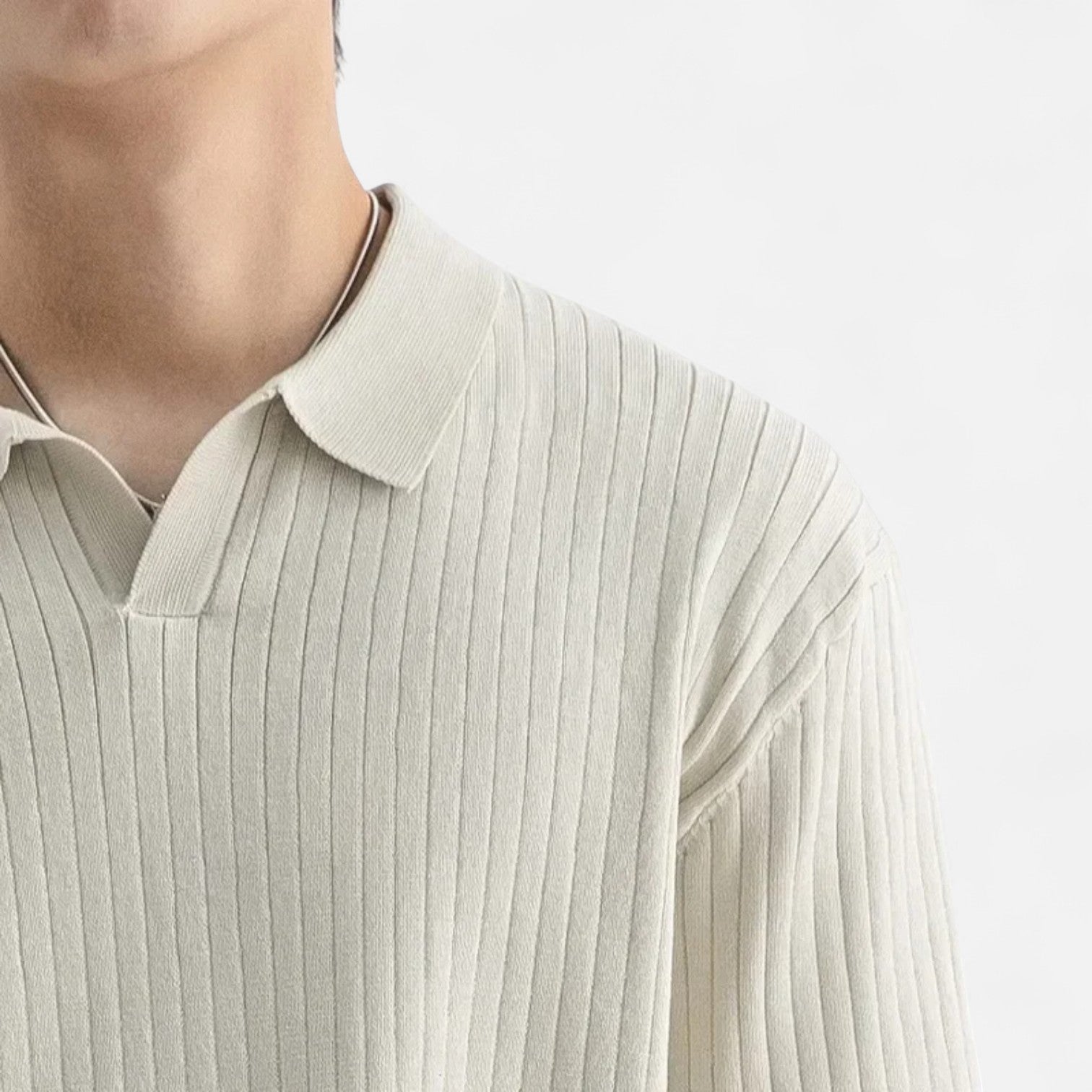 Ancienne Monde | Polo en Soie pour Homme – Manches Courtes Respirantes pour une Élégance Estivale