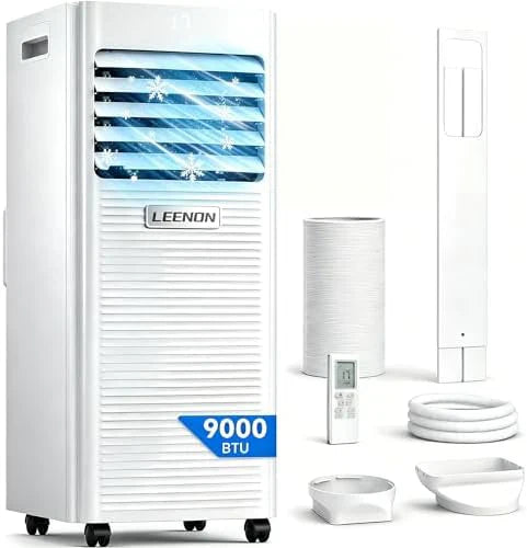 Aire acondicionado portátil 3 en 1 de 9000 BTU para habitaciones pequeñas y dormitorios