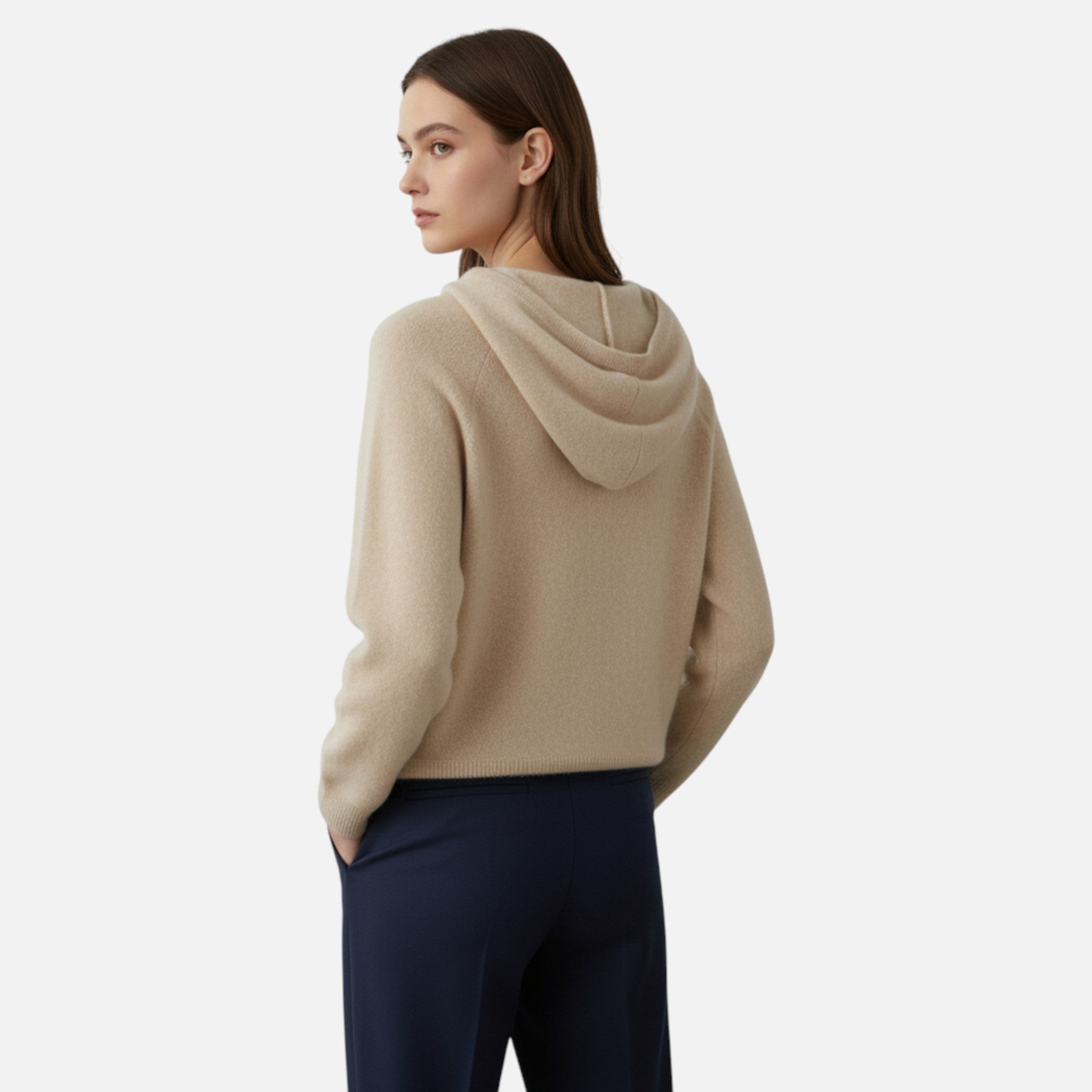 Ancienne Monde | Pull à Capuche Mérinos Femme