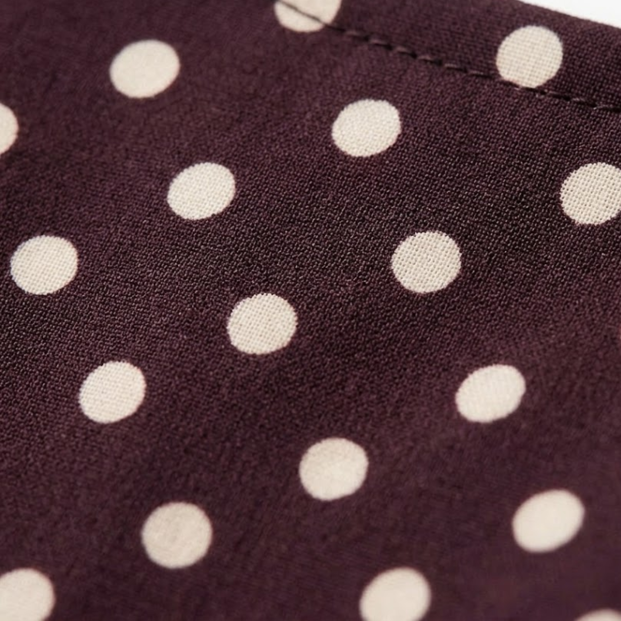 Short Polka Dot Dress with Off-Shoulder and Front Lacing for Women