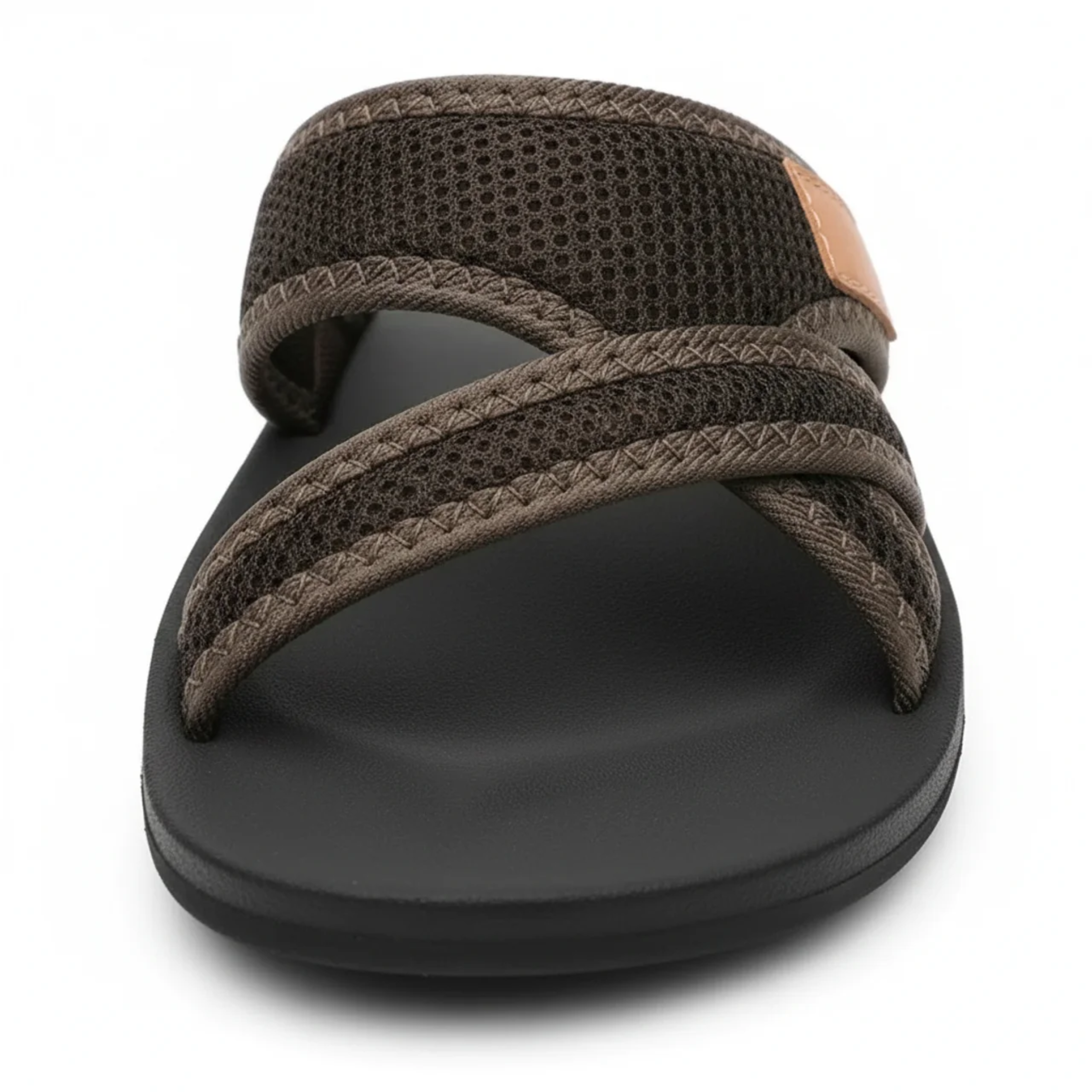 Slip-on women's sandals — breathable mesh — flat heel — beach and everyday use