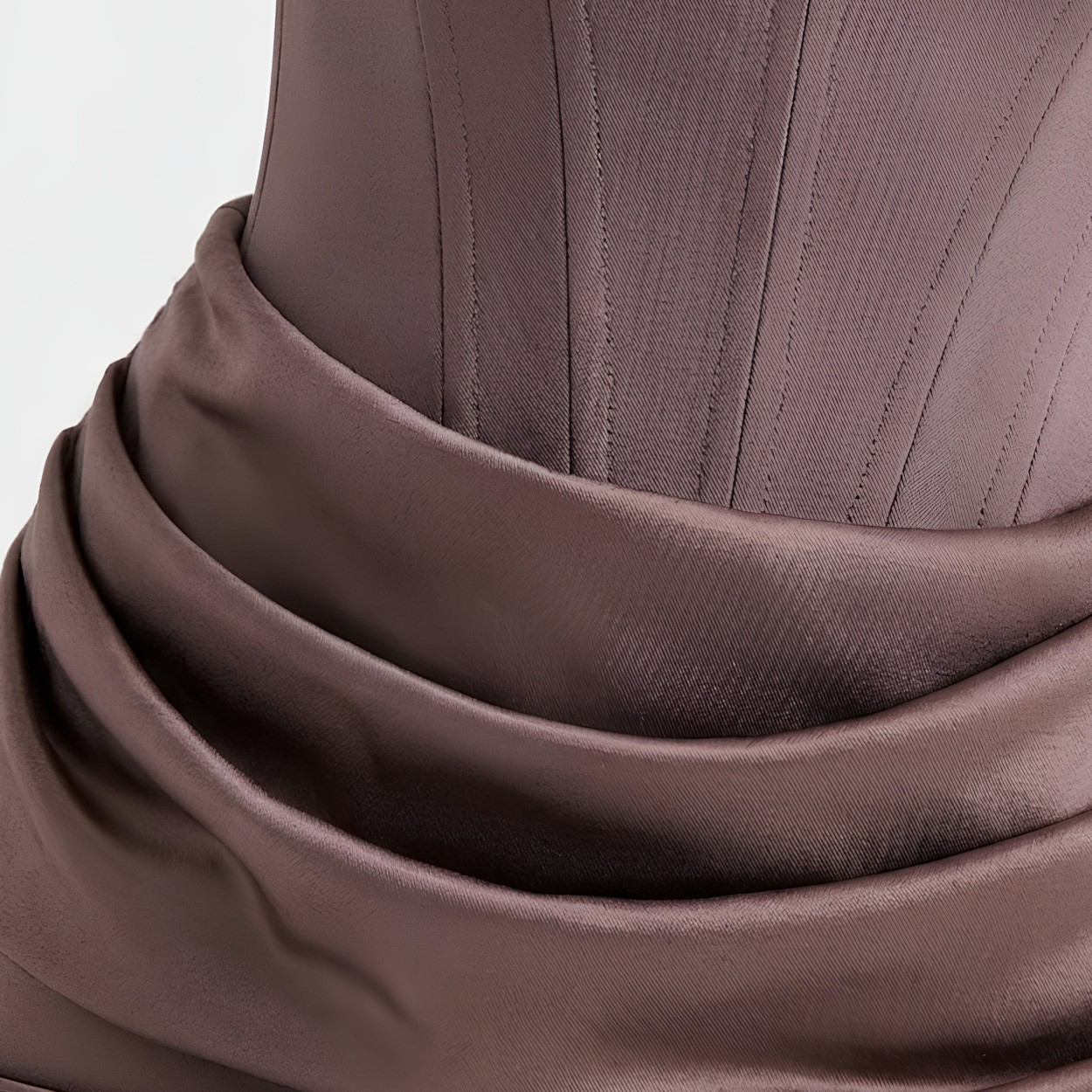 Rochie maxi bodycon cu bustier și pliuri strategice pentru femei