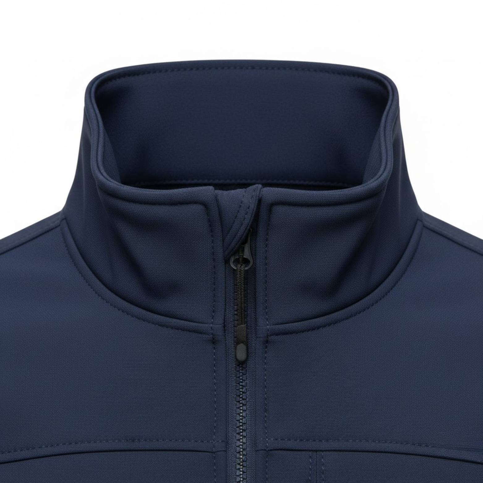 Nepropustná pracovní bunda pro muže s vysokým límcem a zipem