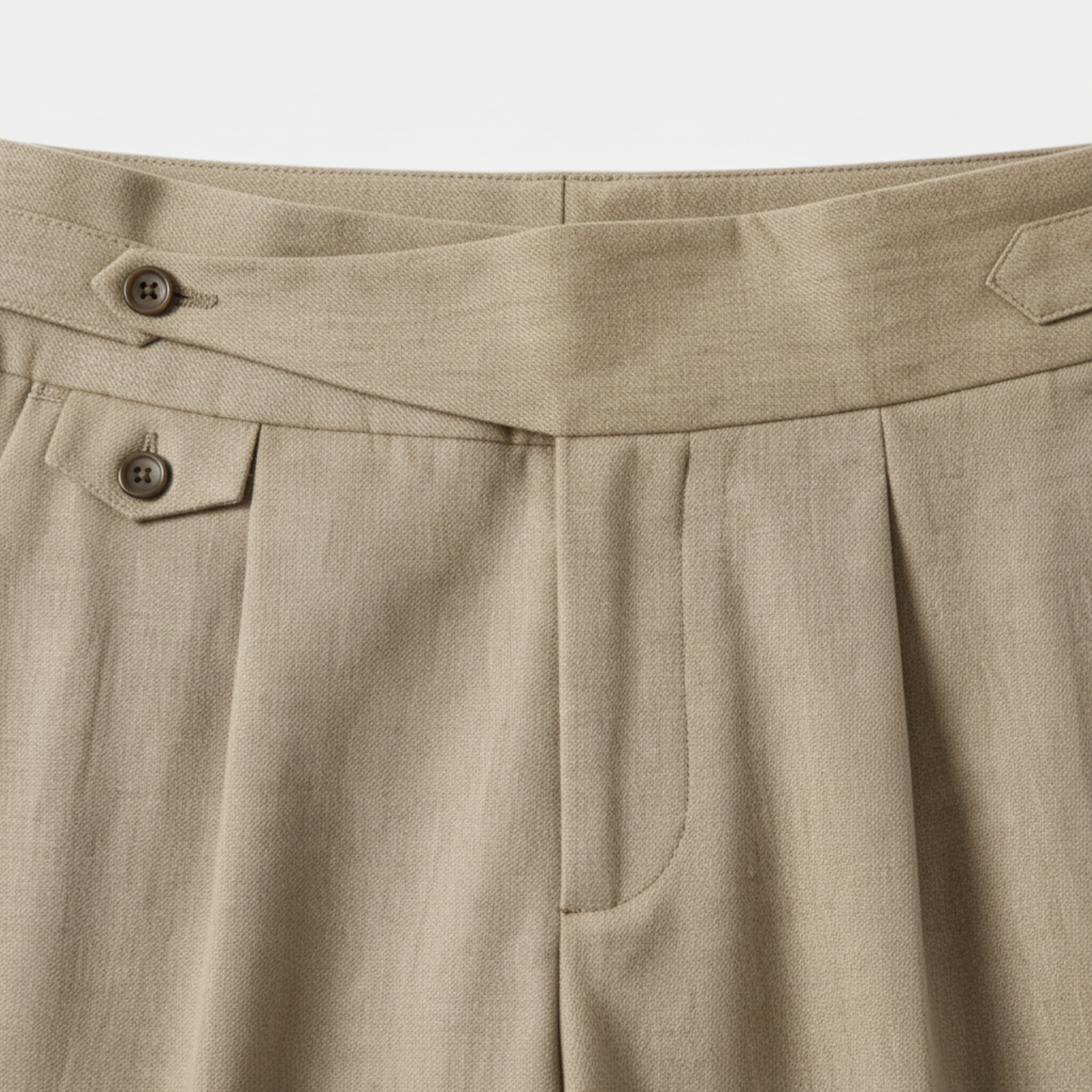 Pantaloni Capri da Costume Uomo a Taglio Dritto e Vita Media