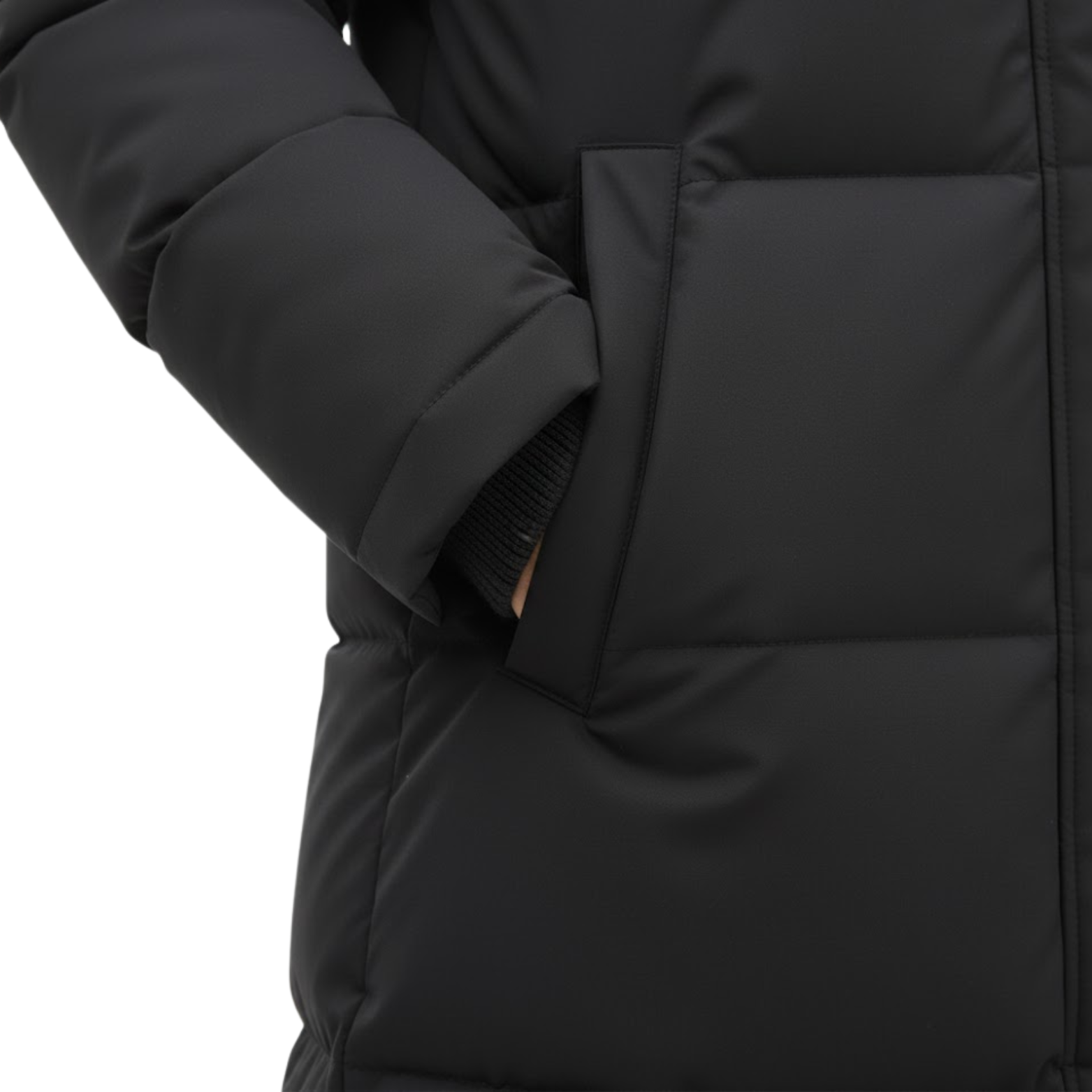 Parka Feminina Super Longa Acolchoada em Algodão Forrado