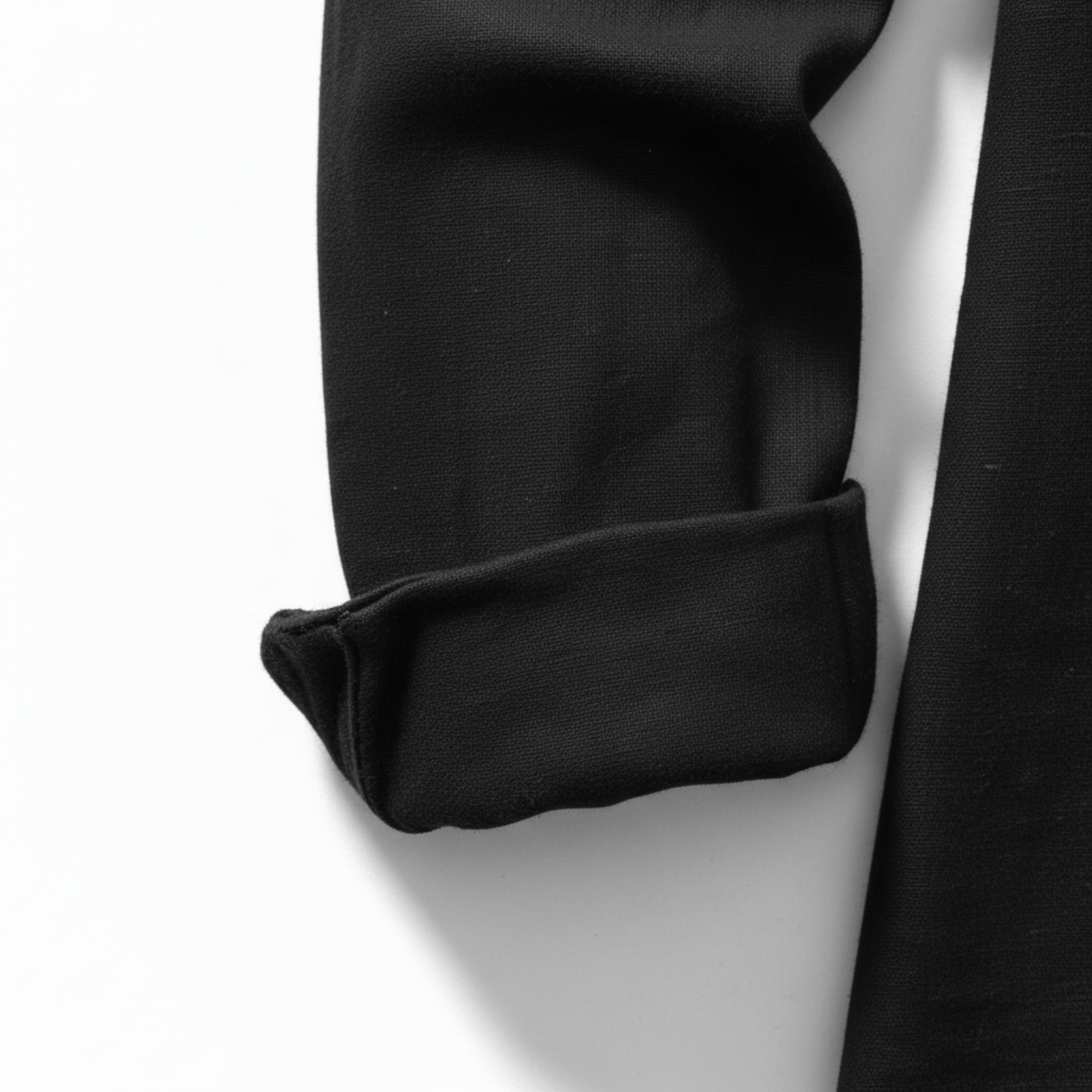 Camisa de lino para hombre con cierre de cordones y mangas largas corte ajustado