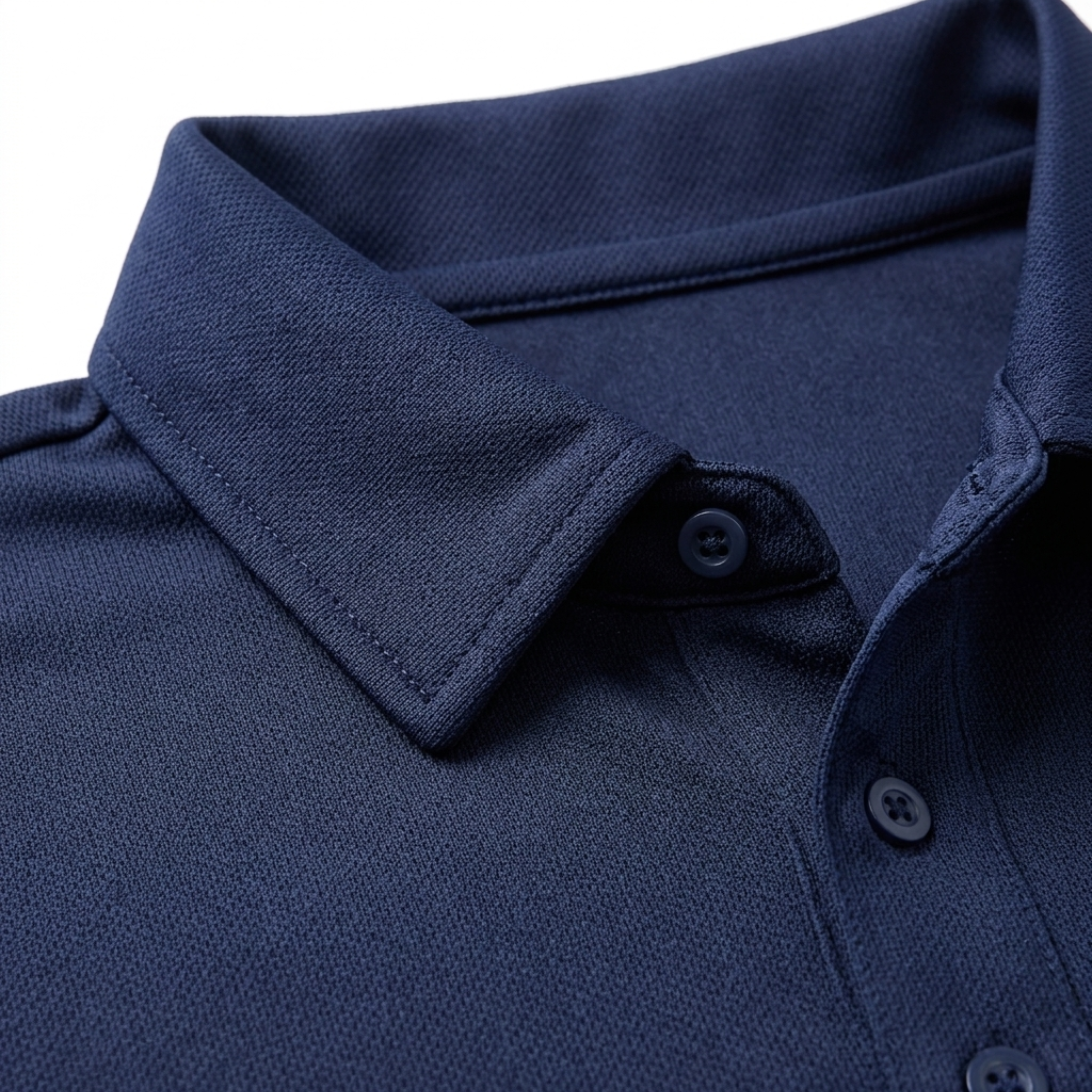 Men's polo — technical fabric — slim fit — casual wear