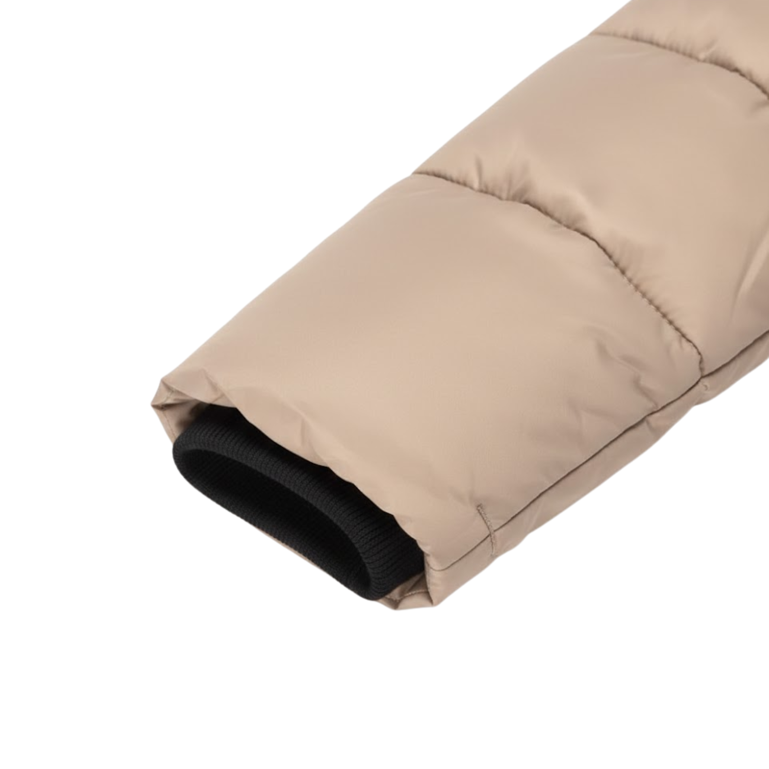 Parka Feminina Matelassada de Comprimento Médio com Capuz