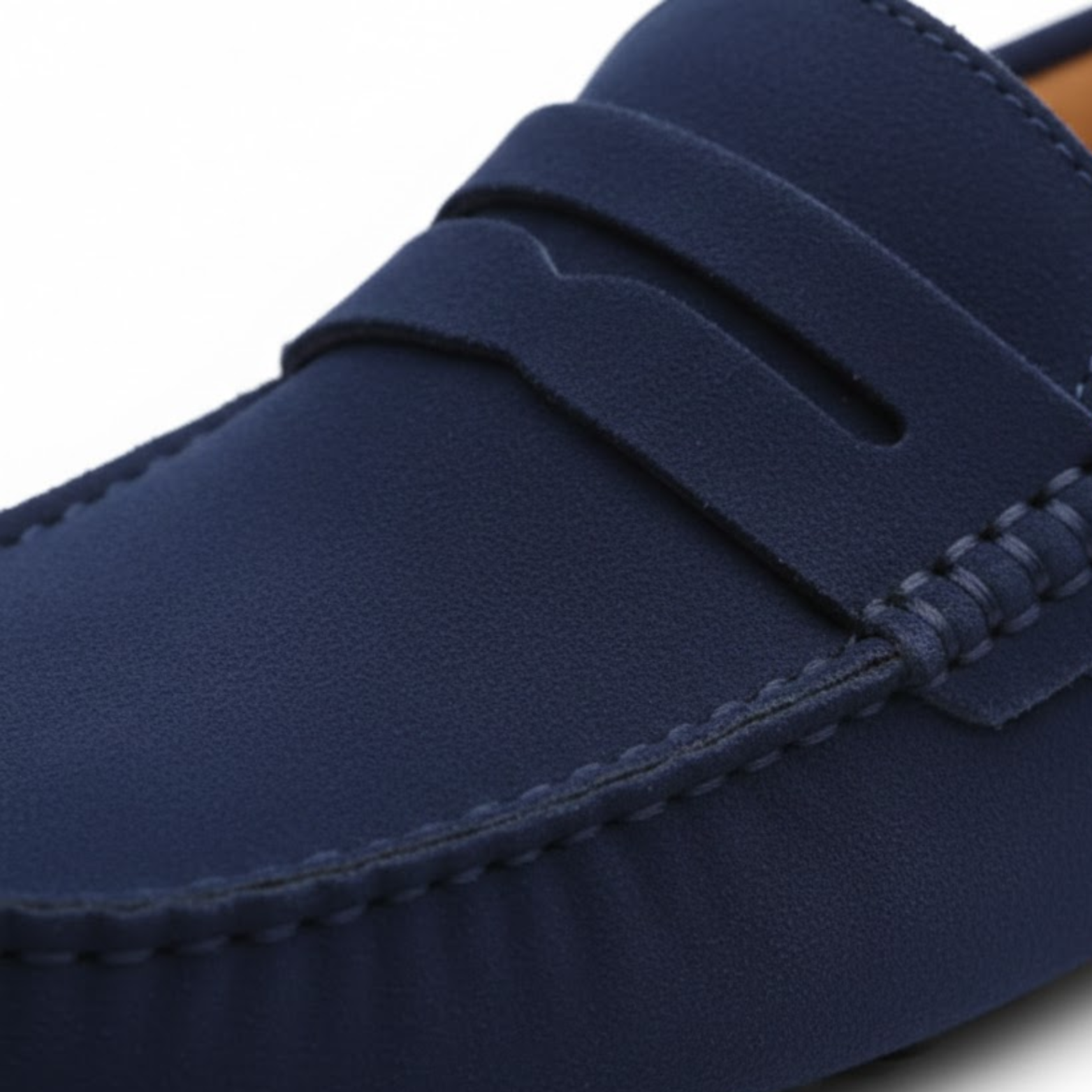 Mocassini in vera pelle da uomo scarpe da guida morbide senza lacci