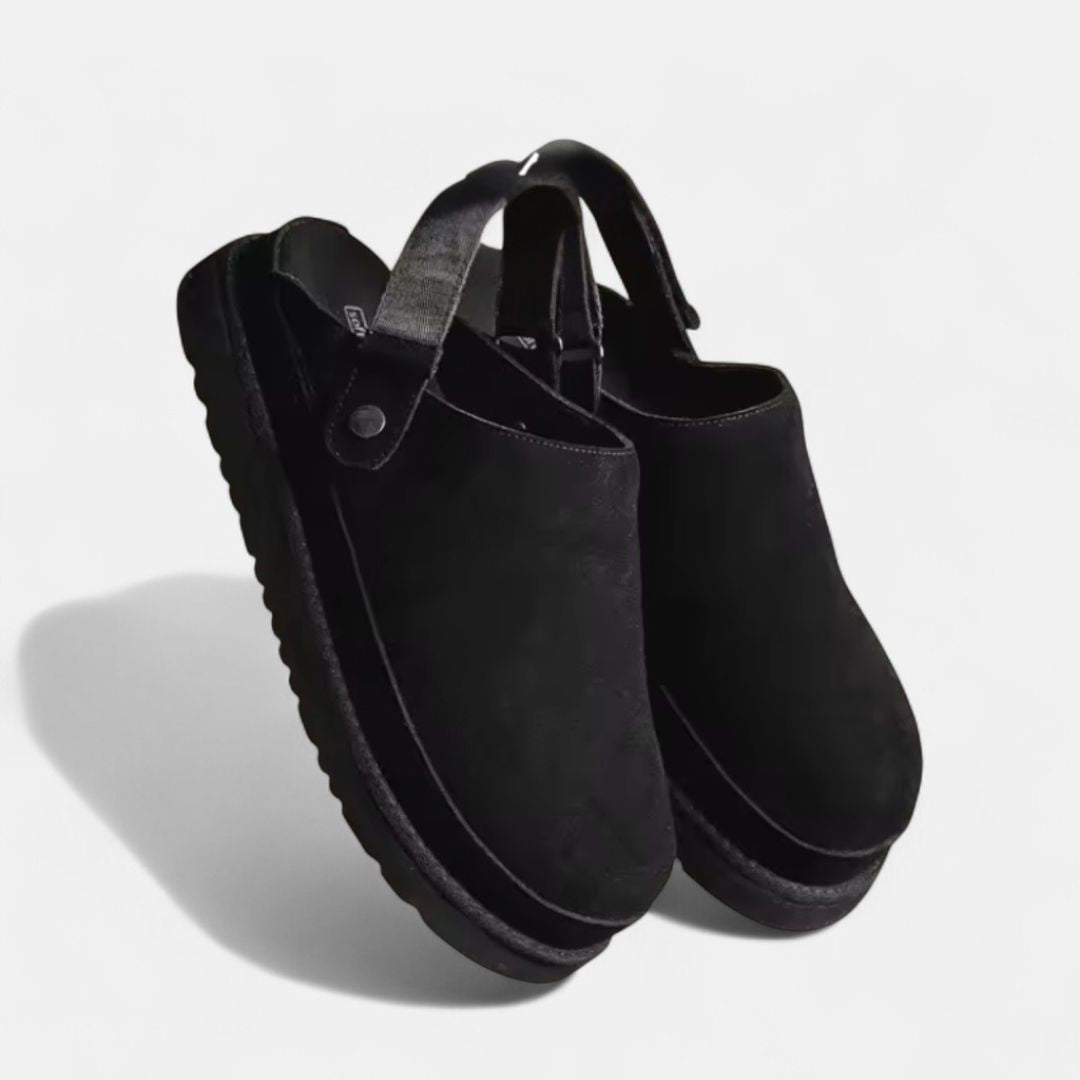 Ancienne Monde | Pantoufles en cuir homme - Confort haut de gamme velours
