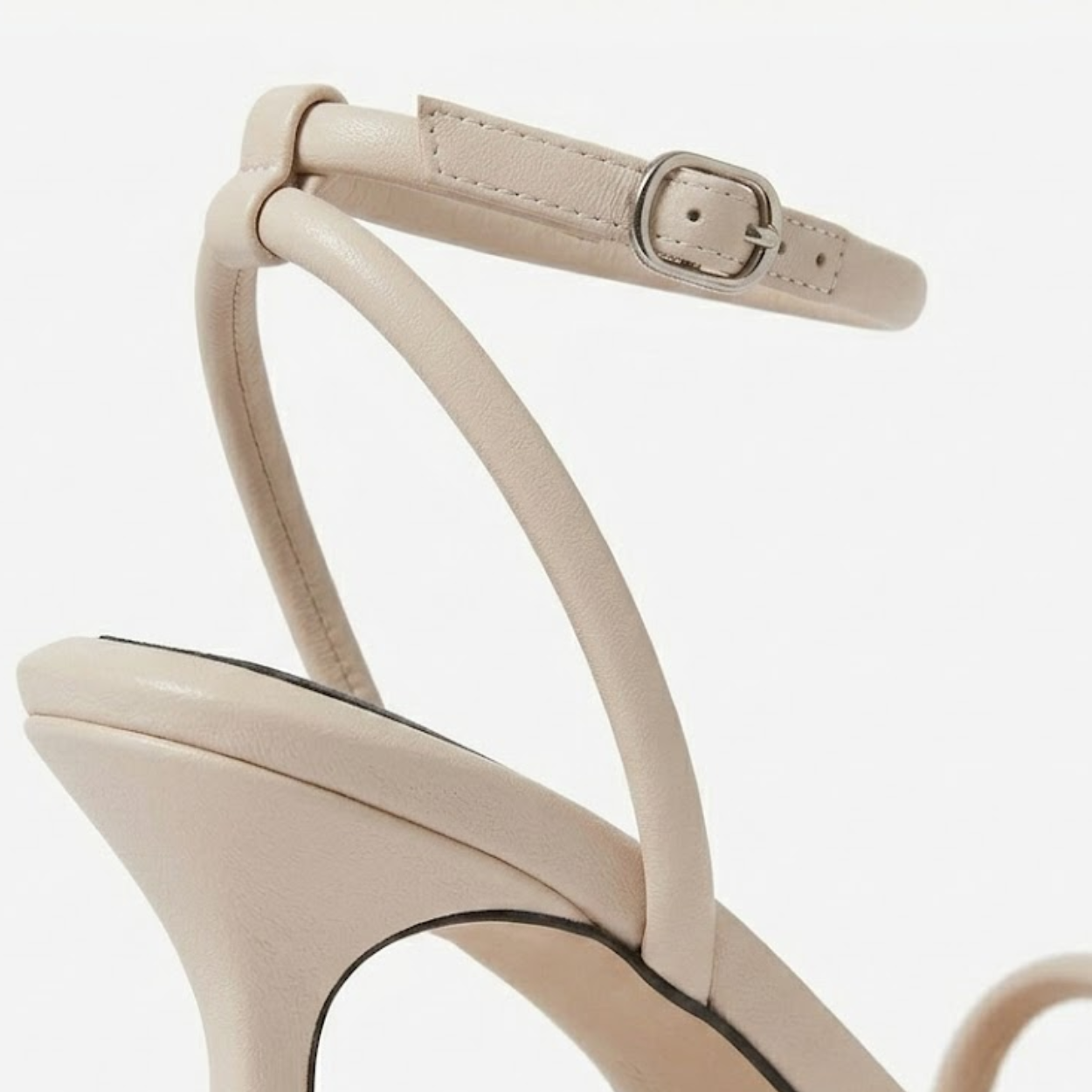 Zapatos Minimalistas Nu-Pieds con Tacón Bobina y Punta Cuadrada para Mujer con Tiras Finas