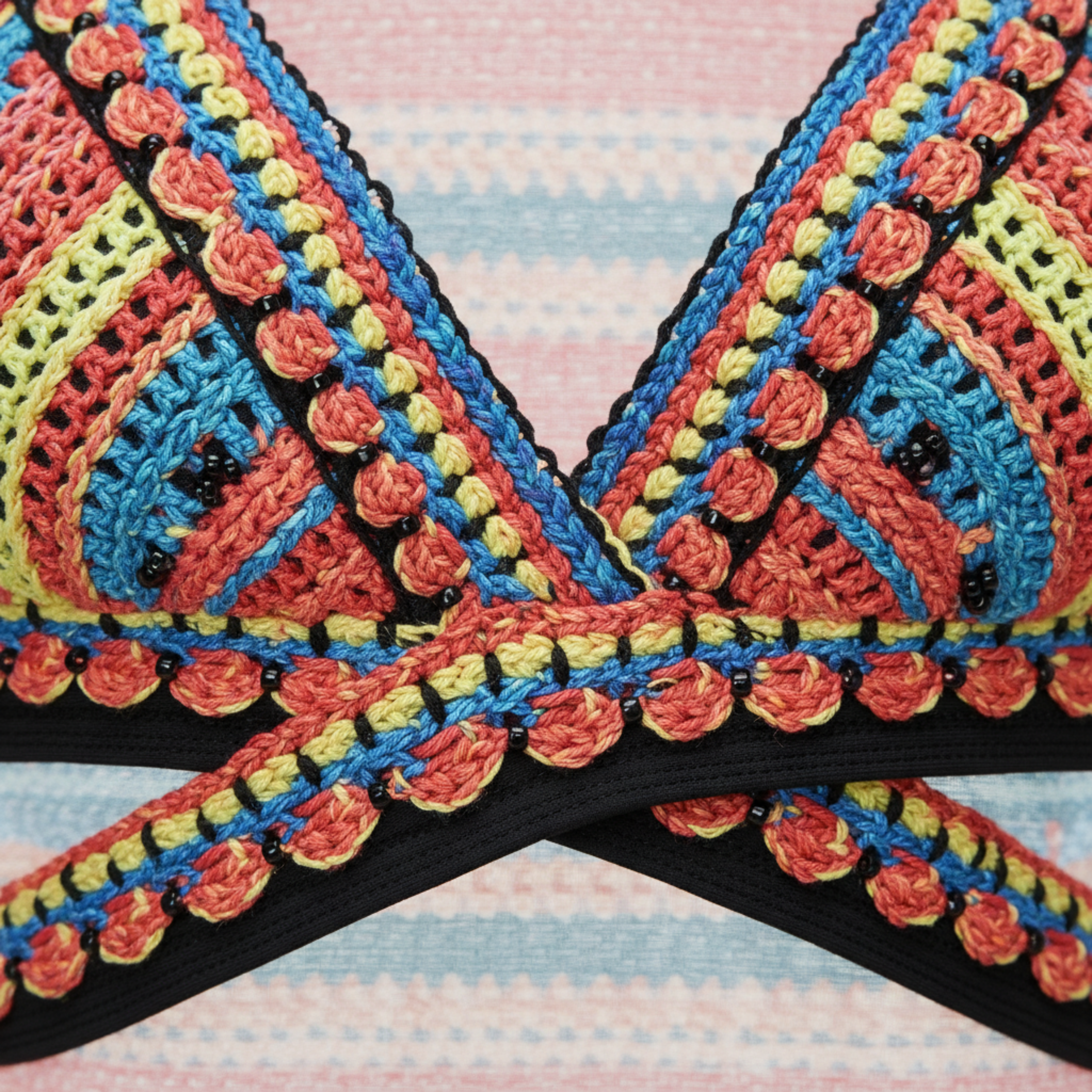 Conjunto de Banho 3 Peças com Cueca de Cintura Alta e Kimono Beach Cover Up