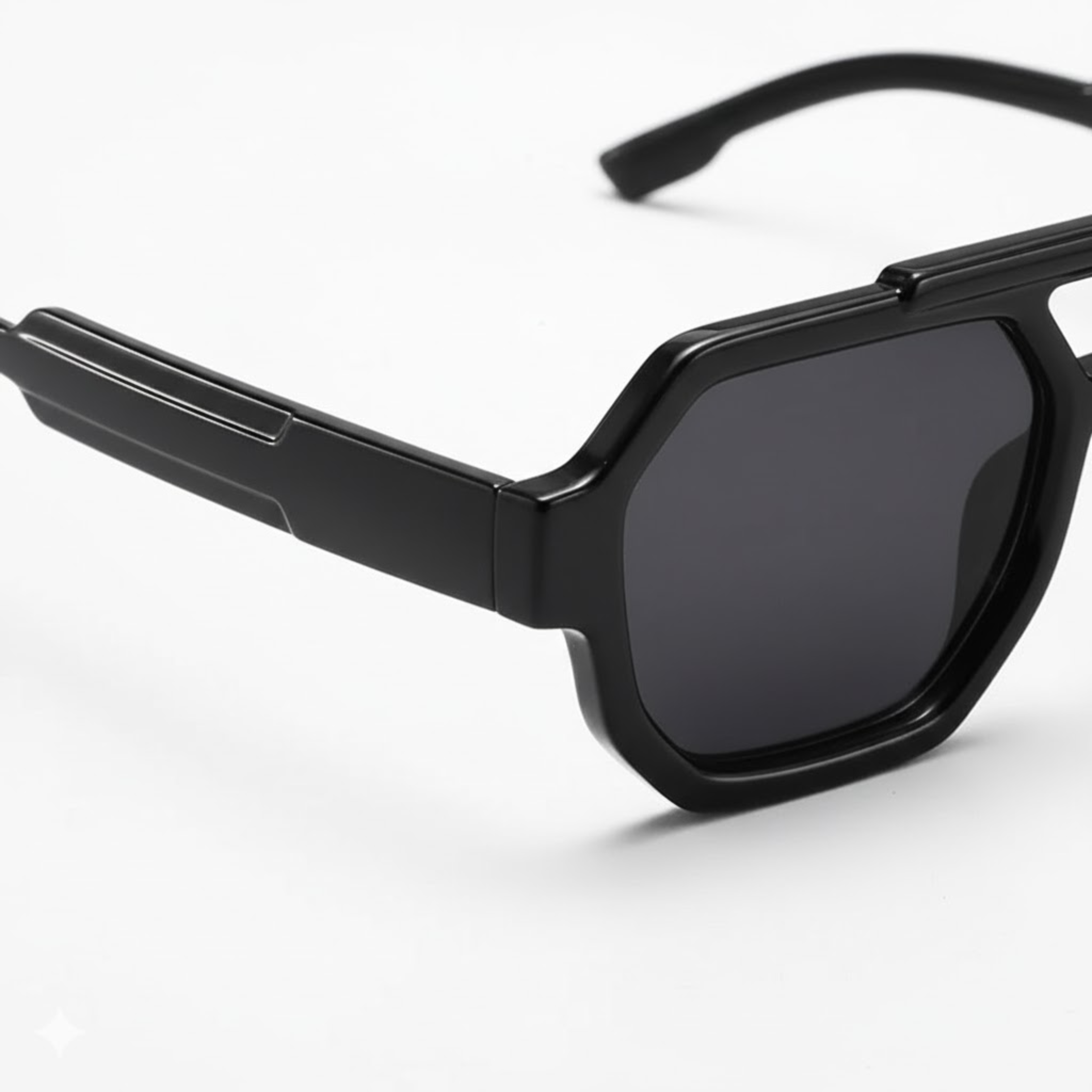 Geometric sunglasses polycarbonate frame UV400 protection unisex