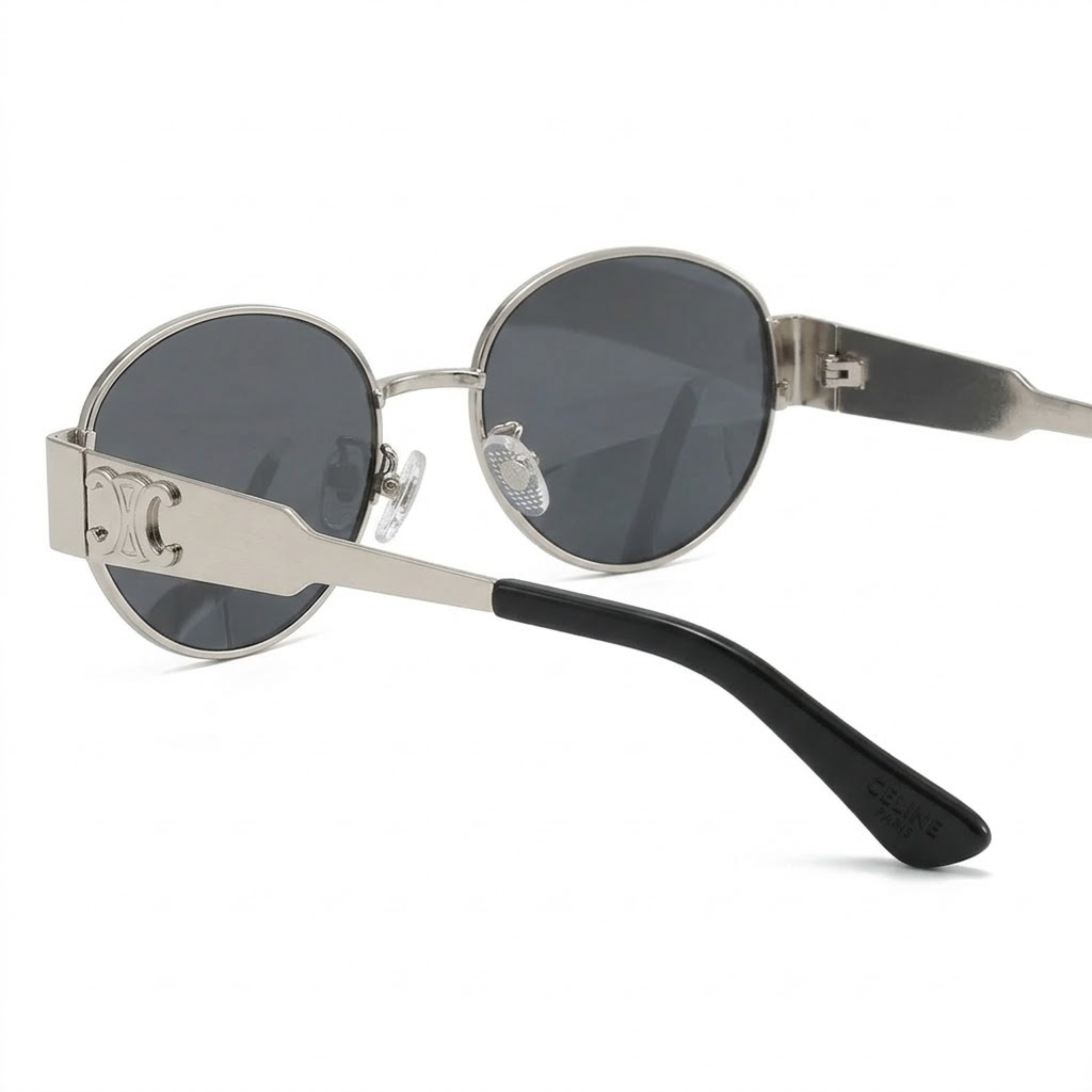 Lunettes de Soleil Ovales Vintage en Métal avec Protection UV400 pour Femmes