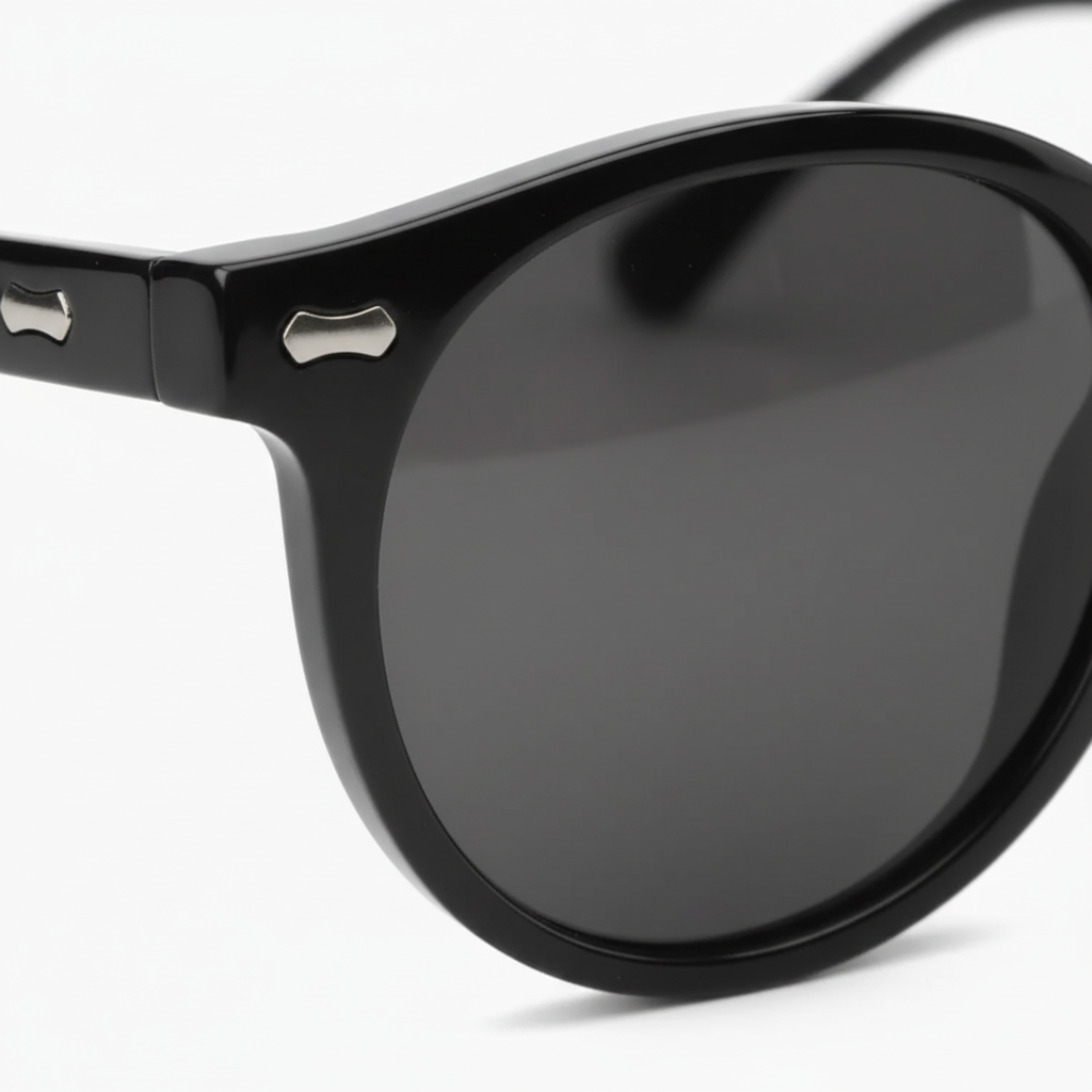 Lunettes de soleil rondes rétro pour hommes avec protection UV400 et verres teintés