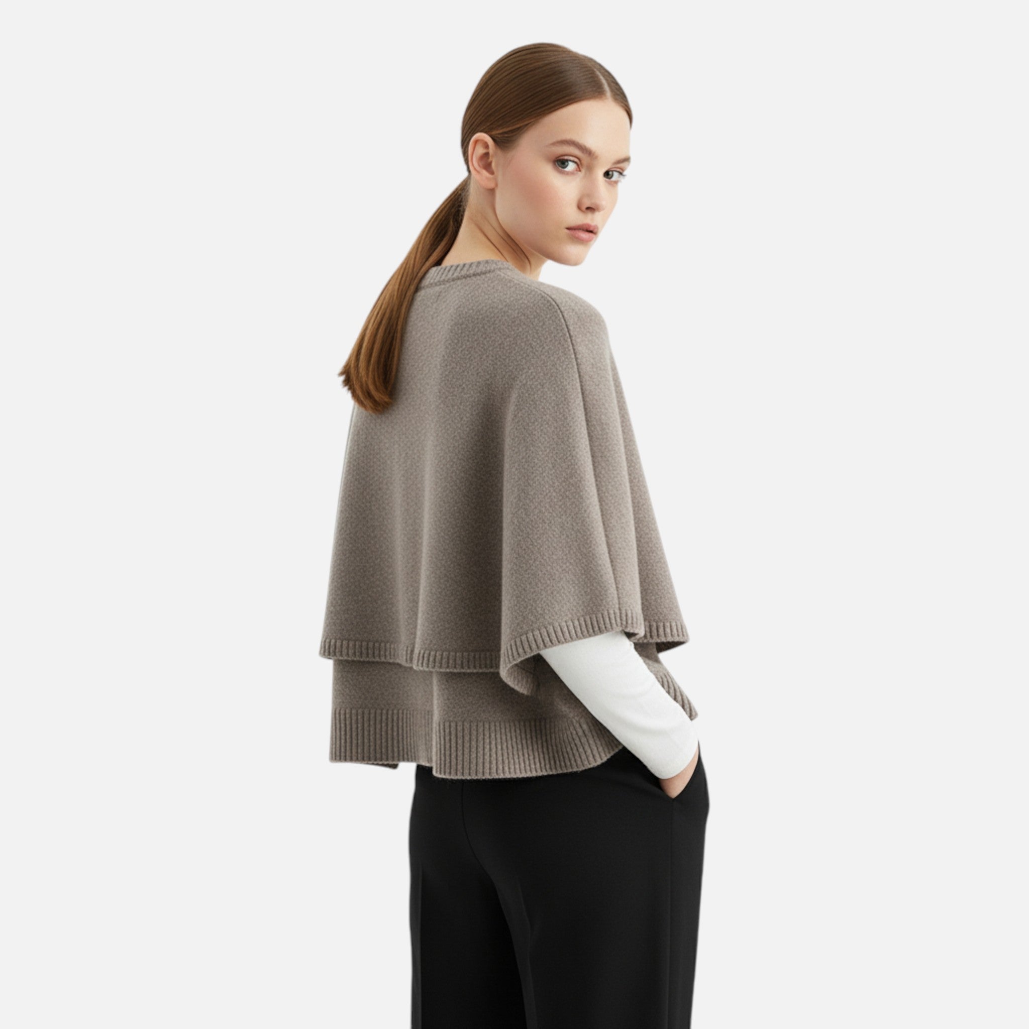 Ancienne Monde | Cardigan-Cape Cropped Femme