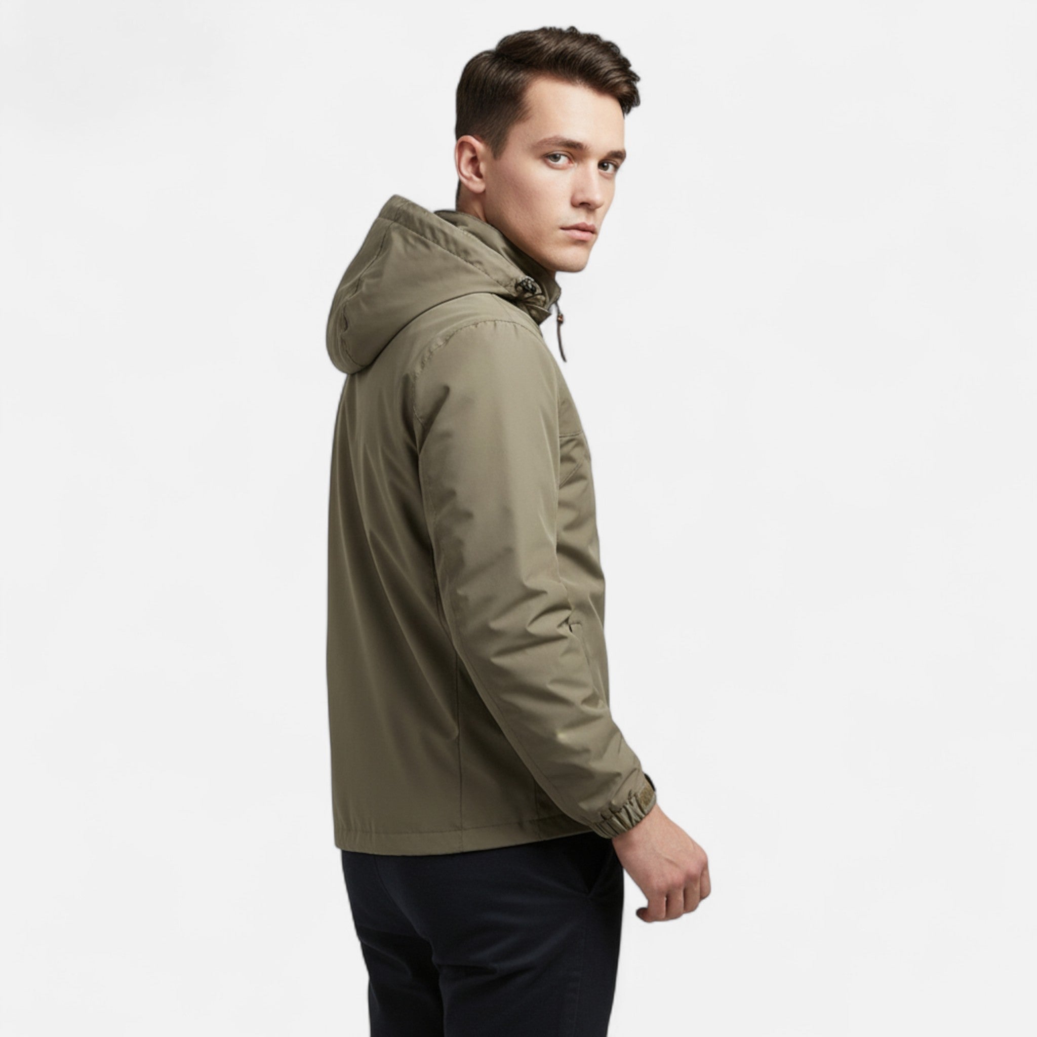 Ancienne Monde | Chaqueta impermeable ligera para hombre con capucha