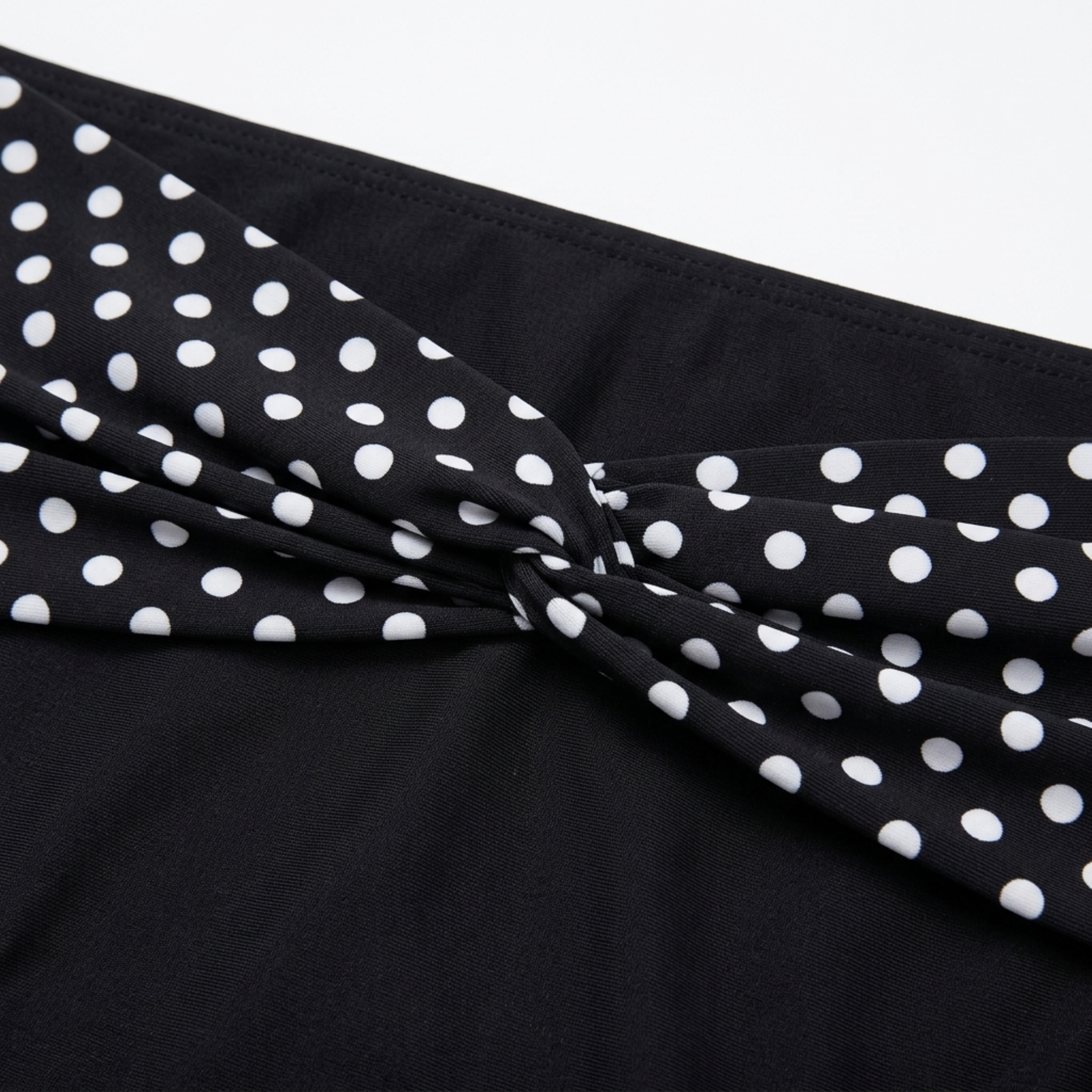 Costume da bagno due pezzi taglia grande per donna bikini vita alta a pois
