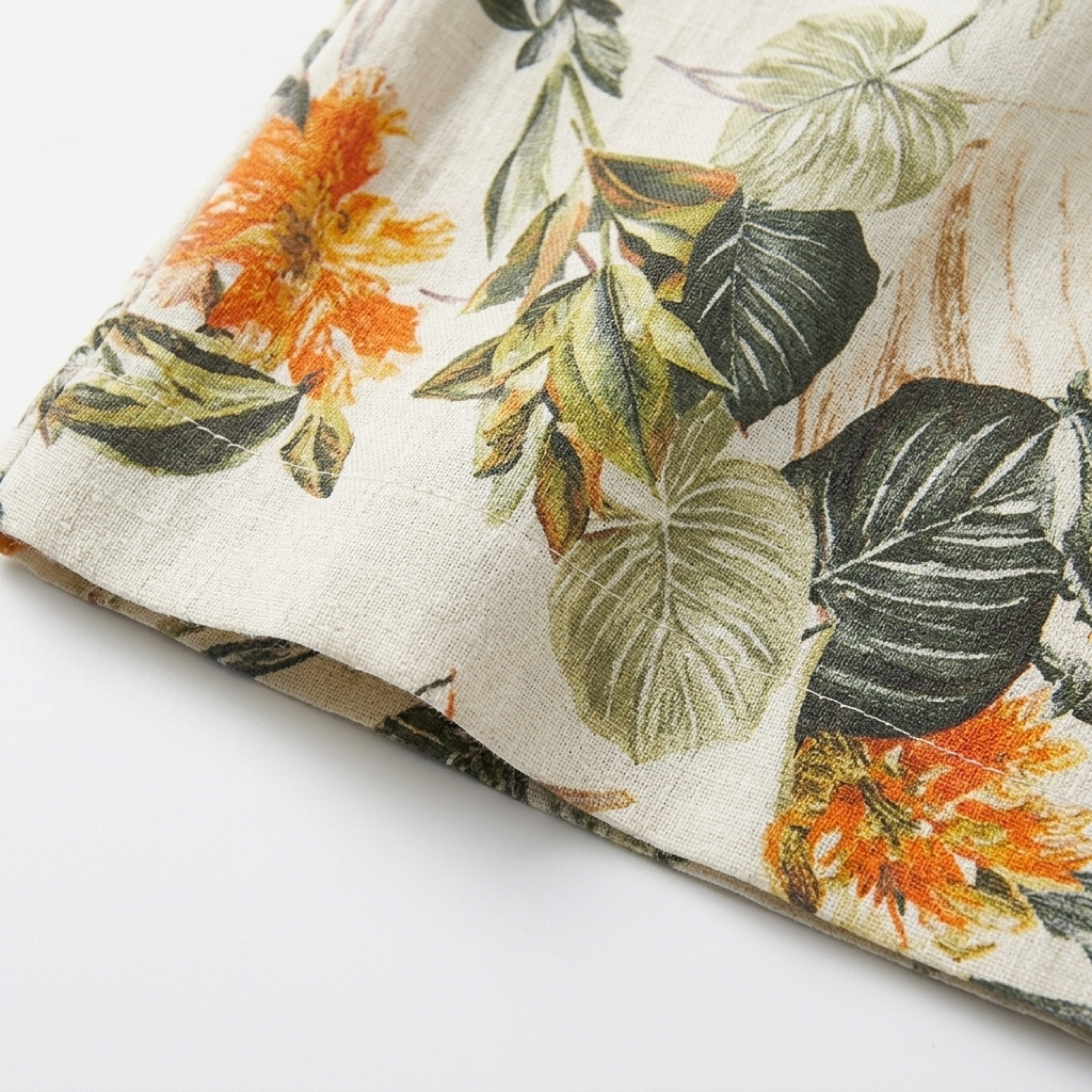 Sæt med bukser i store størrelser med blomsterprint