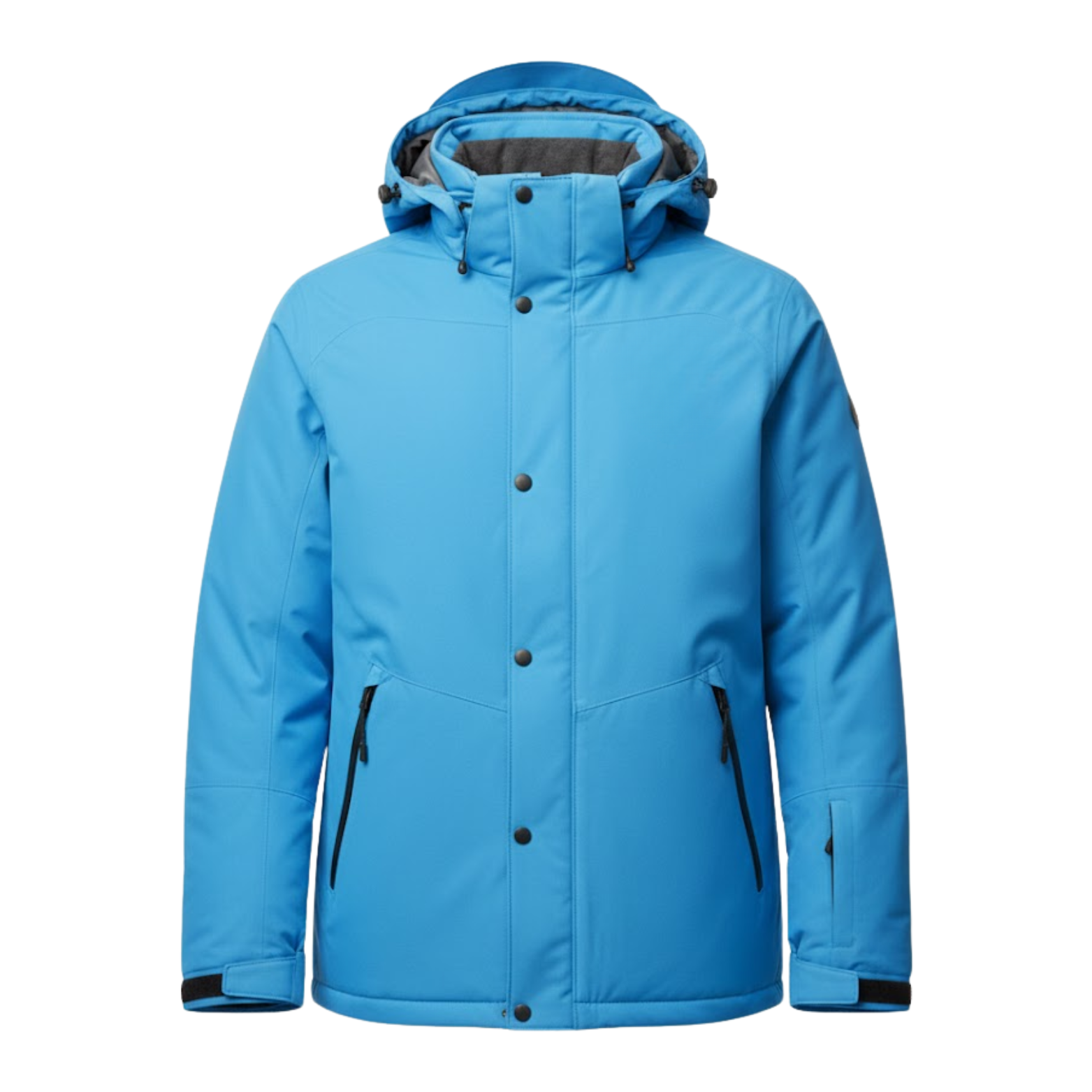 Parka Homem Impermeável e Cortavento com Forro em Pêlo Polar para Esqui