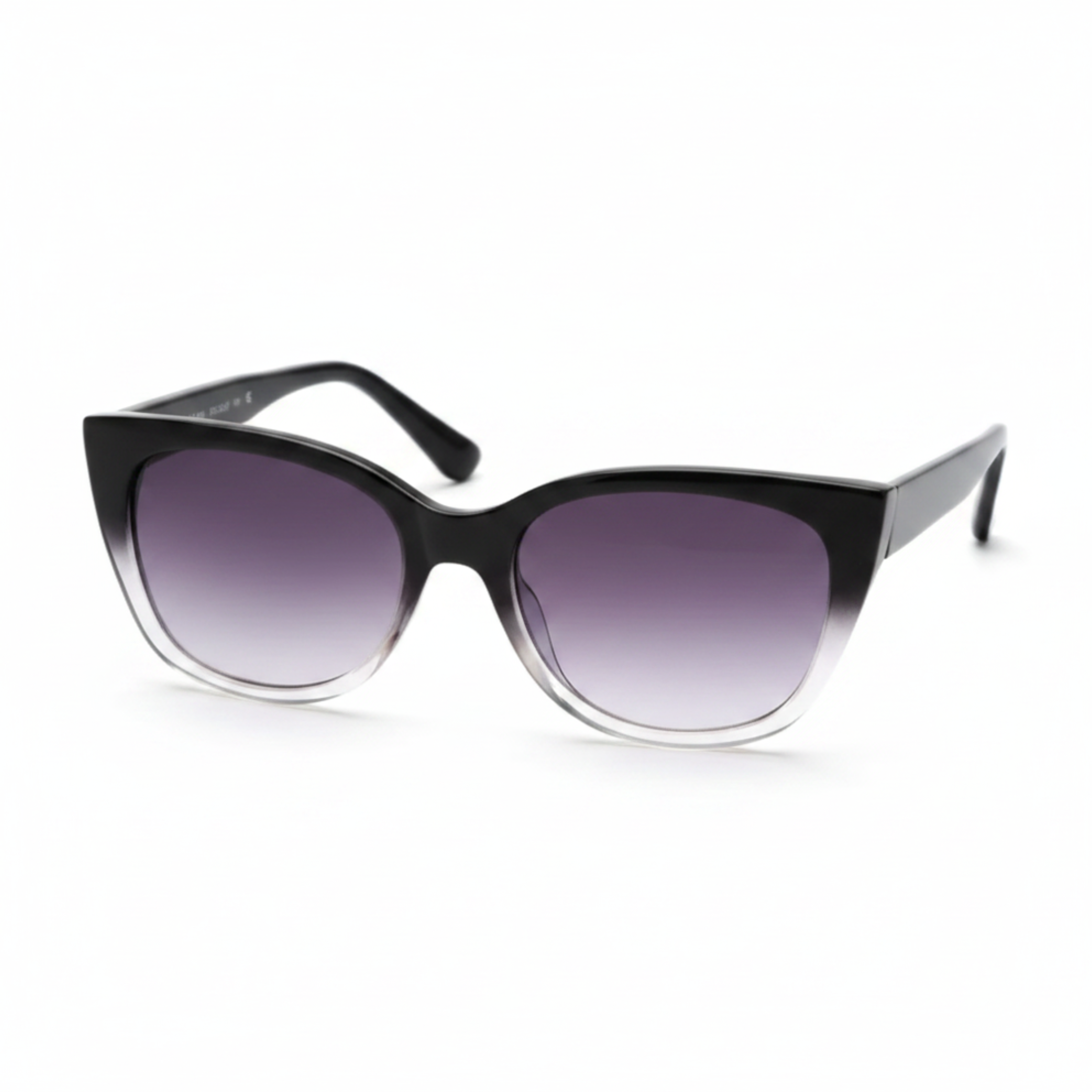Lunettes de soleil œil de chat oversize avec monture et verres dégradés