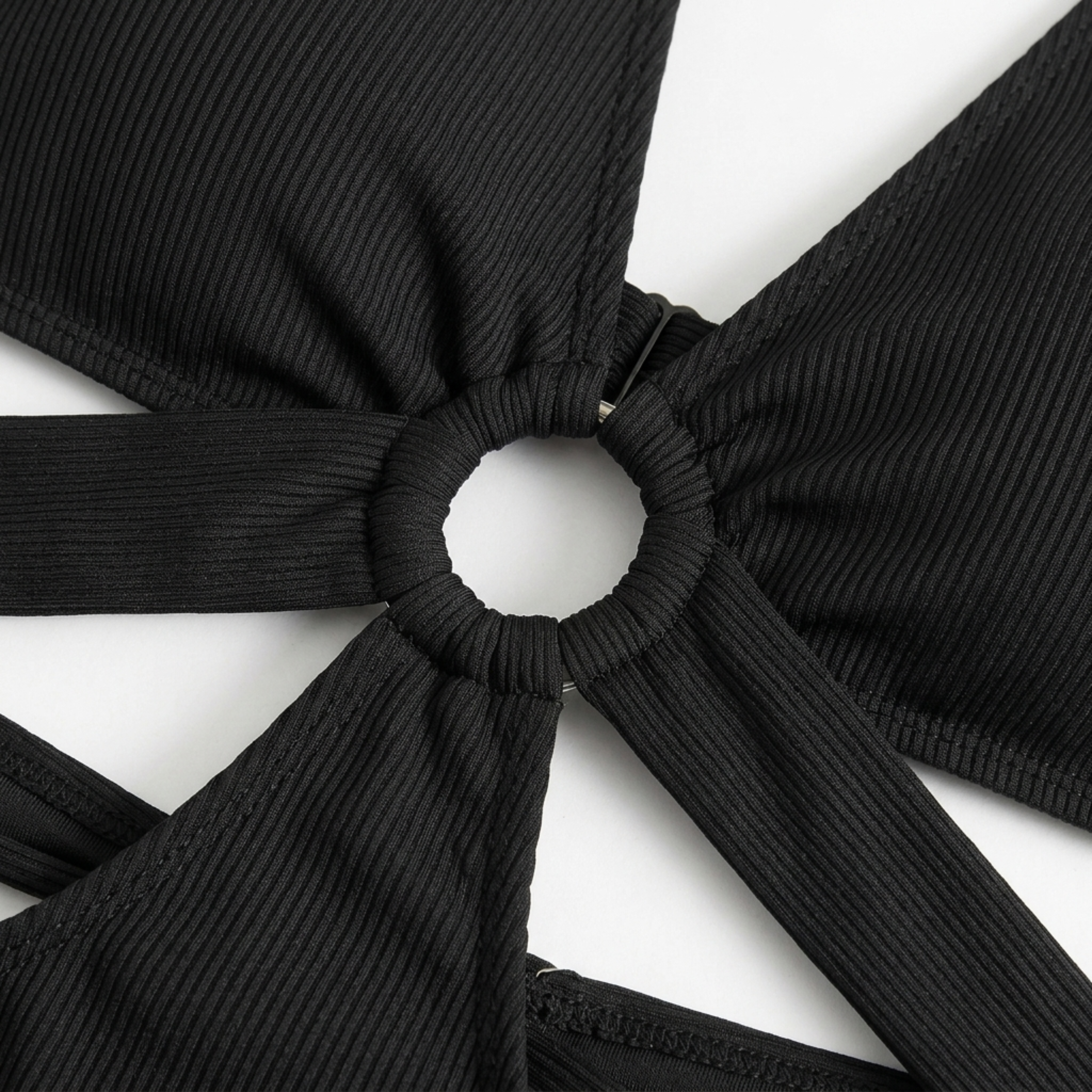 Costume da bagno intero taglia grande da donna con schiena scoperta e ritagli