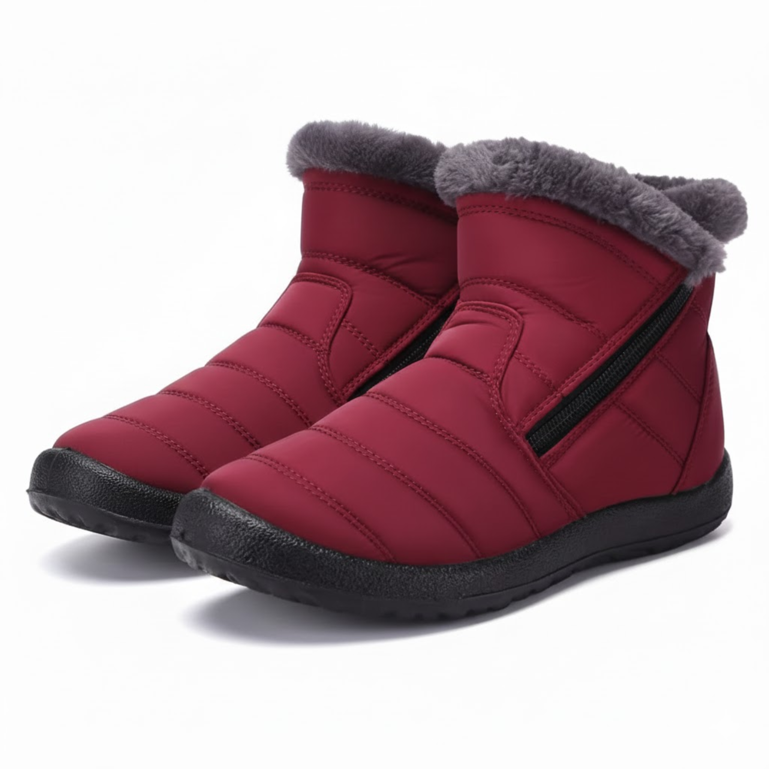 Mid-calf cotton boots for women, warm for winter
