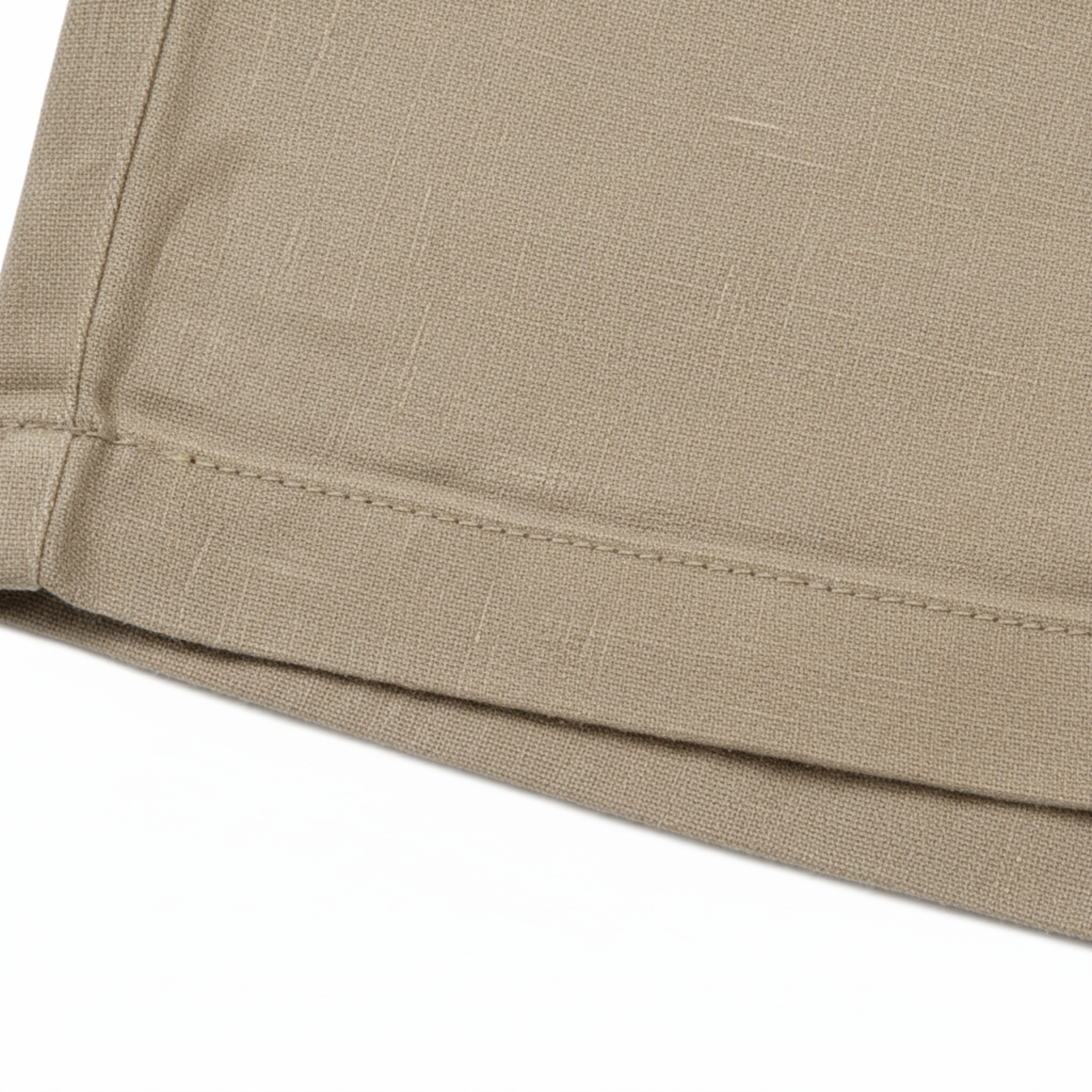 Short en Lin pour Homme avec Cordon de Serrage et Poches Latérales