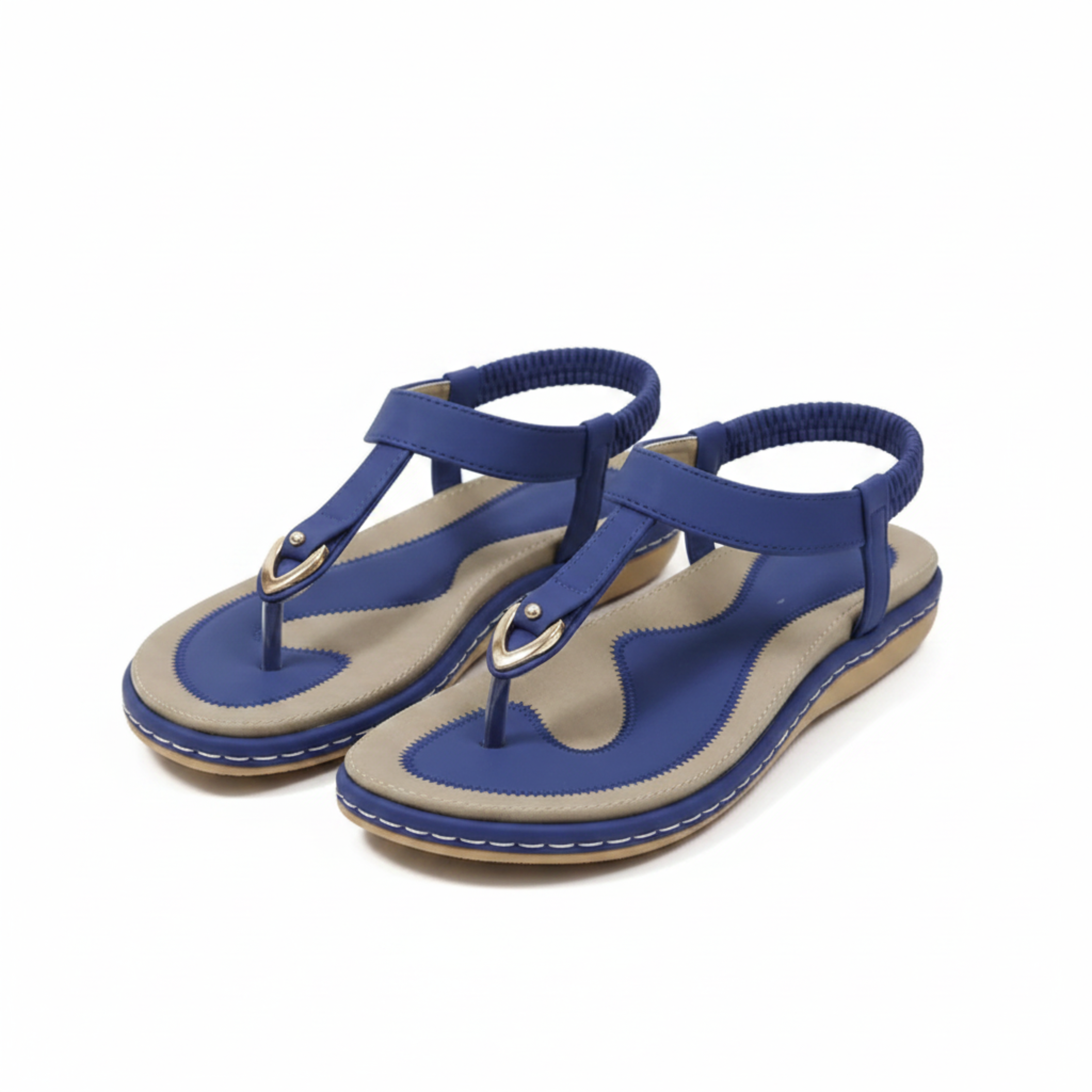 Sandales pour Femme Brides Arrière Chaussures de Marche Chic