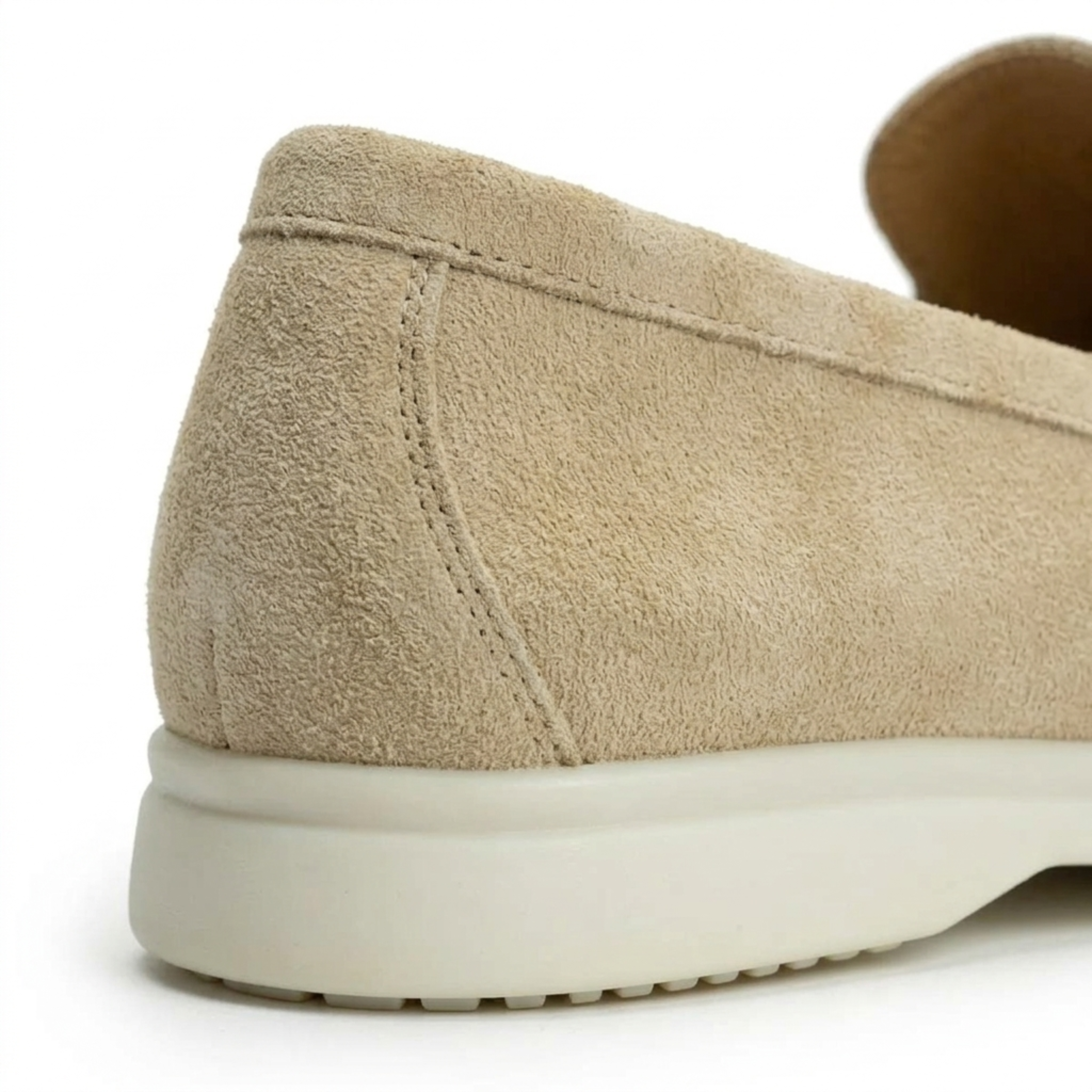 Men's suede moccasins — lightweight and flexible sole — office and everyday use