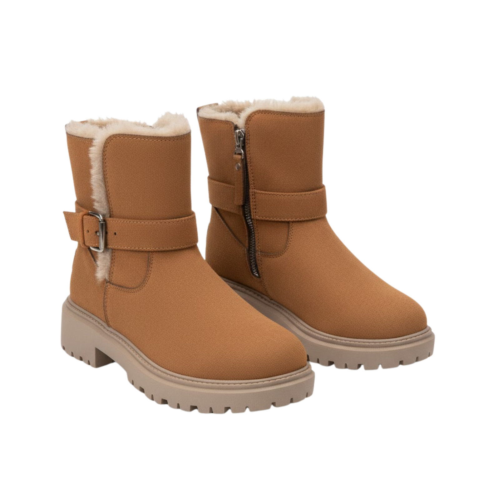 Warm Mid-Calf Snow Boots Winter Rubber Trendy High Boots