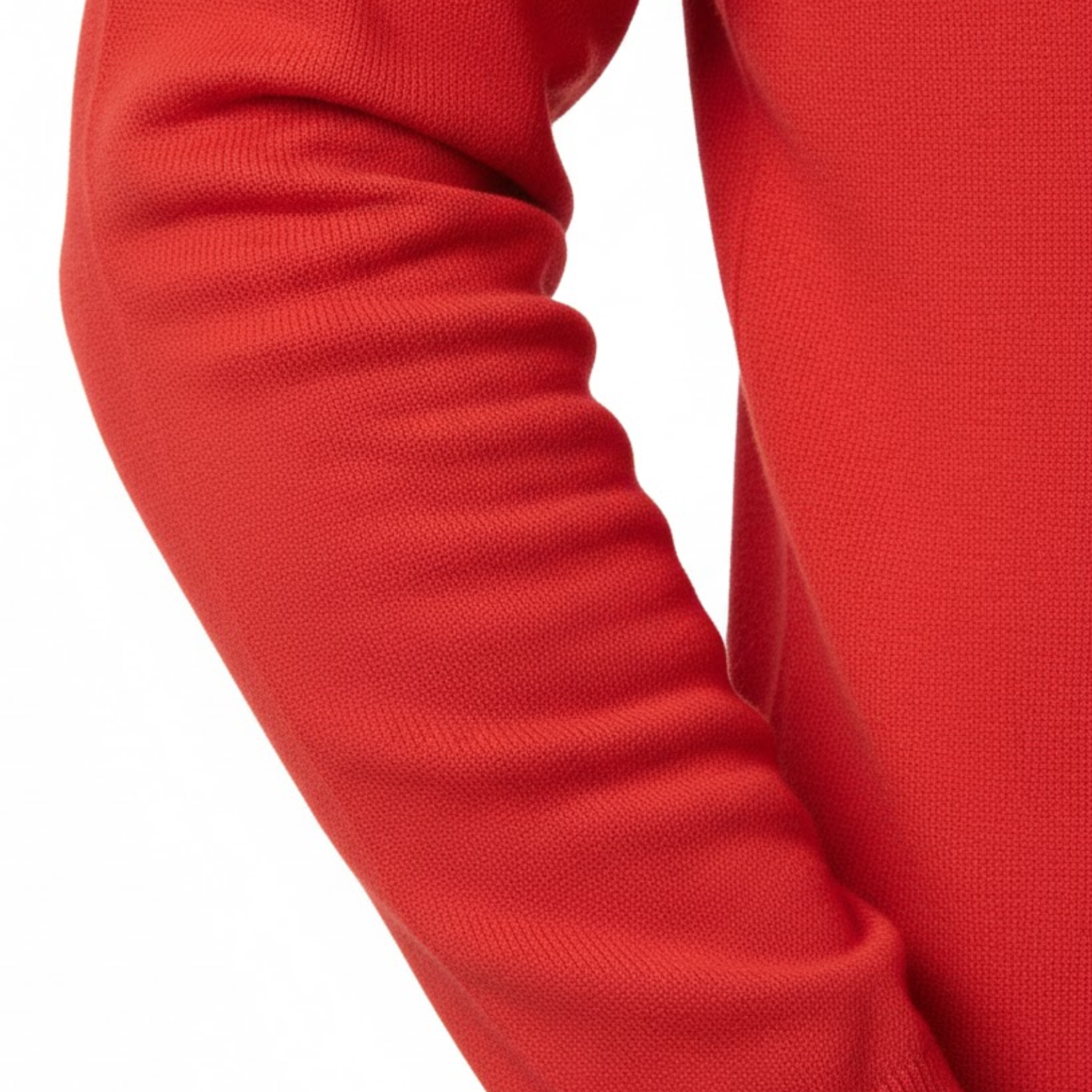 Men's long-sleeved polo shirt made of 100% merino wool with buttoned collar, relaxed fit