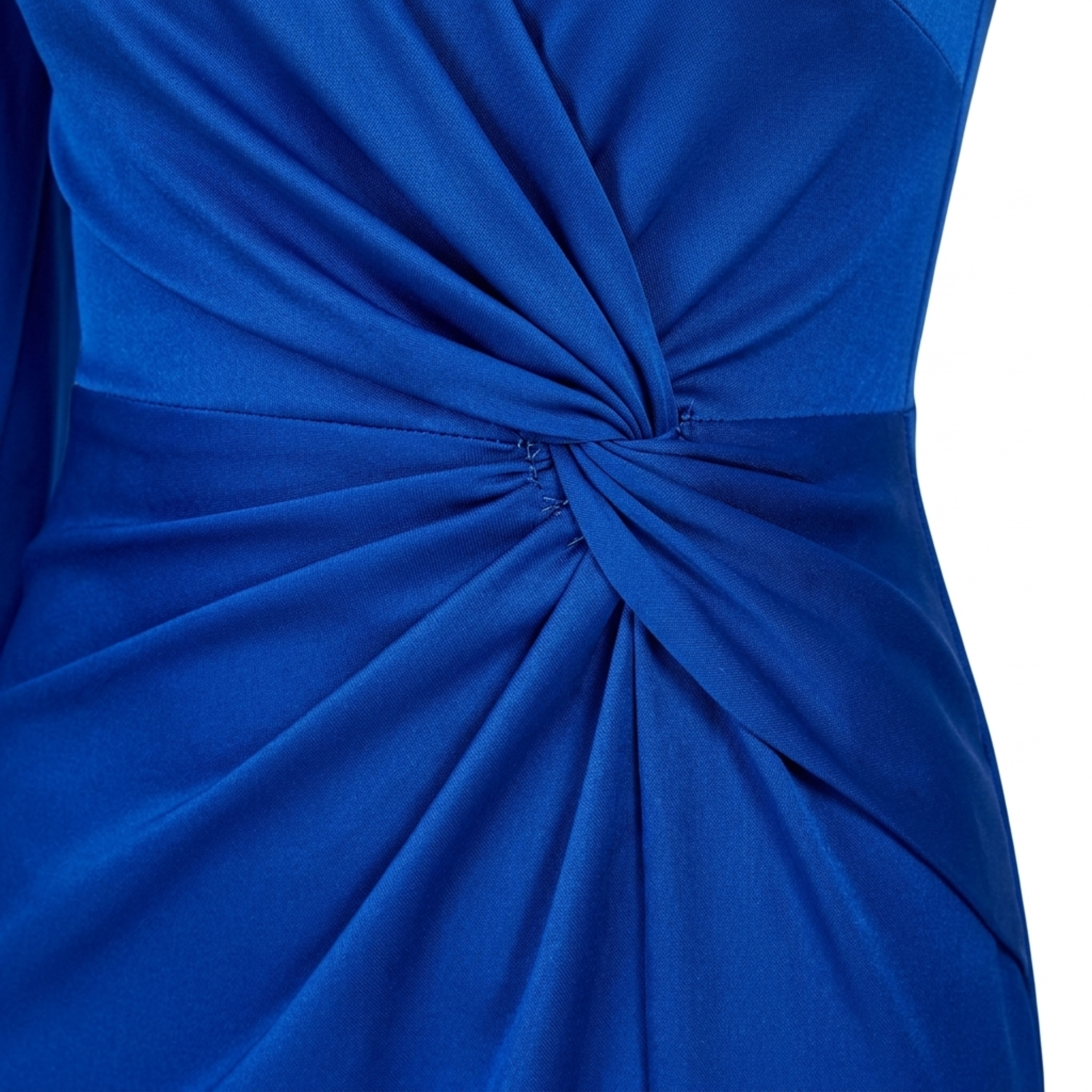 Rochie lungă de damă — satin asimetric cu umăr gol | seară de nuntă