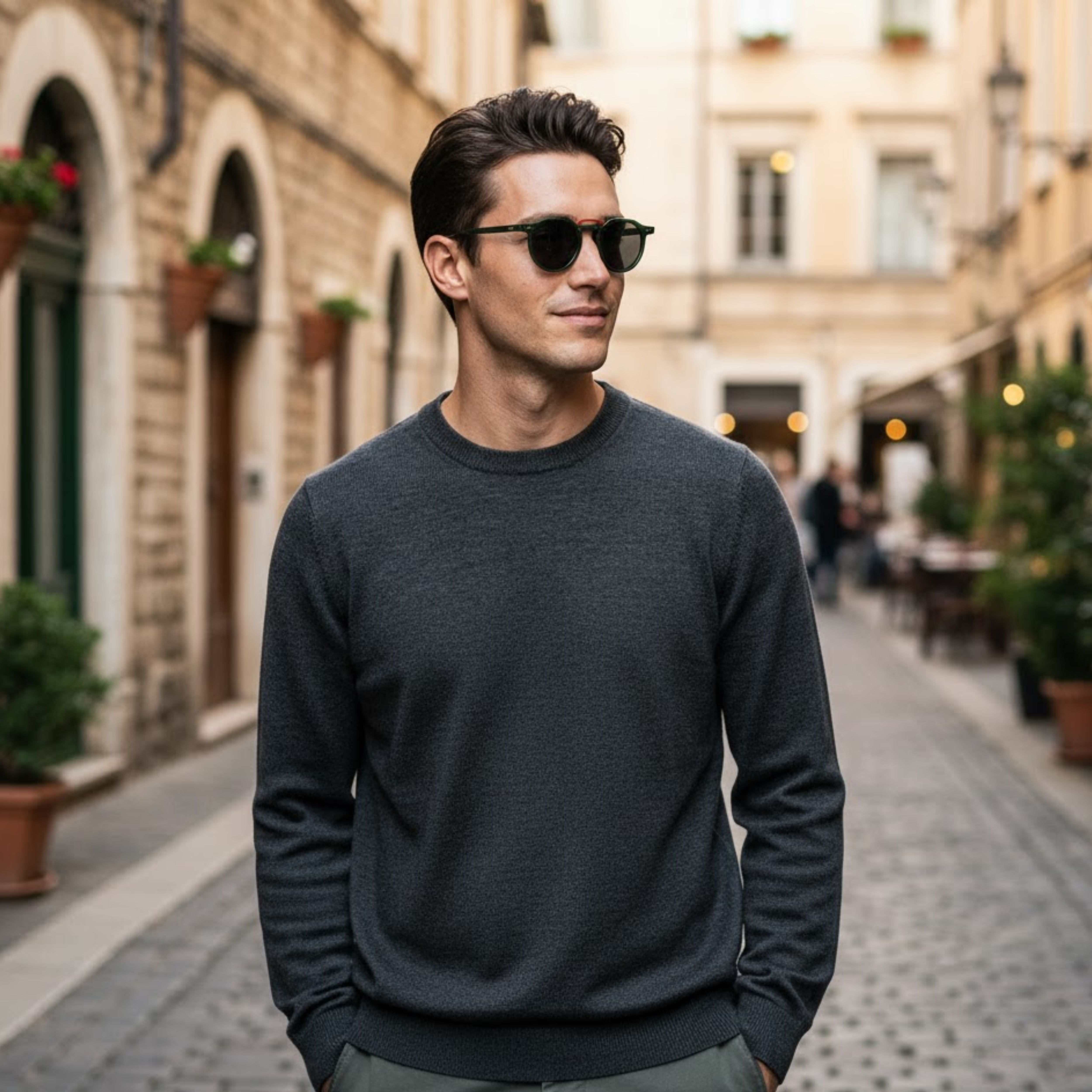 Lunettes de soleil rondes vintage protection UV400 monture polycarbonate unisexe