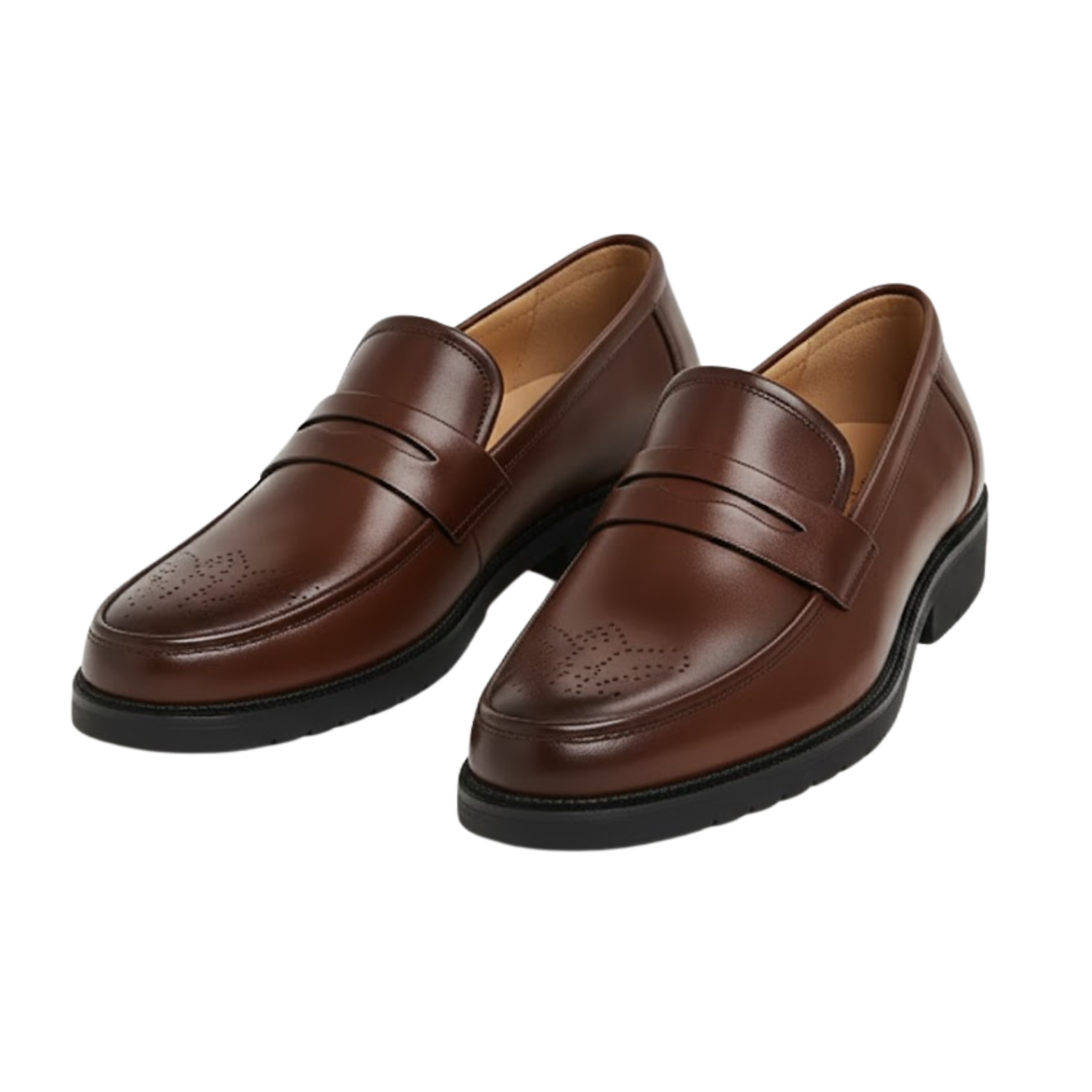 Men's leather formal shoes British style Oxford loafers professional dress shoes