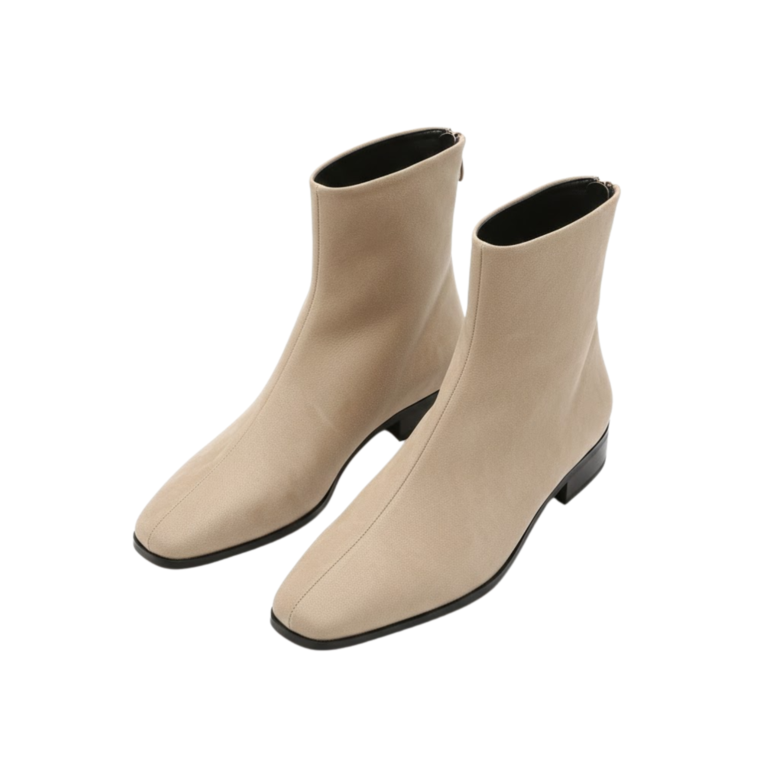 Botins Femininos Elegantes com Salto Alto e Biqueira Quadrada