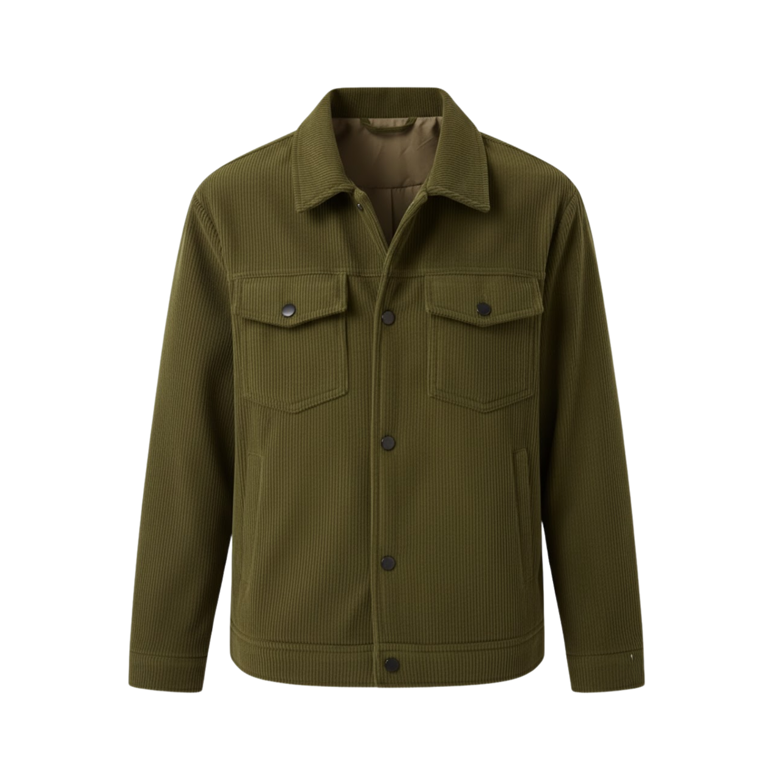 Veste Homme en Velours Côtelé avec Multiples Poches