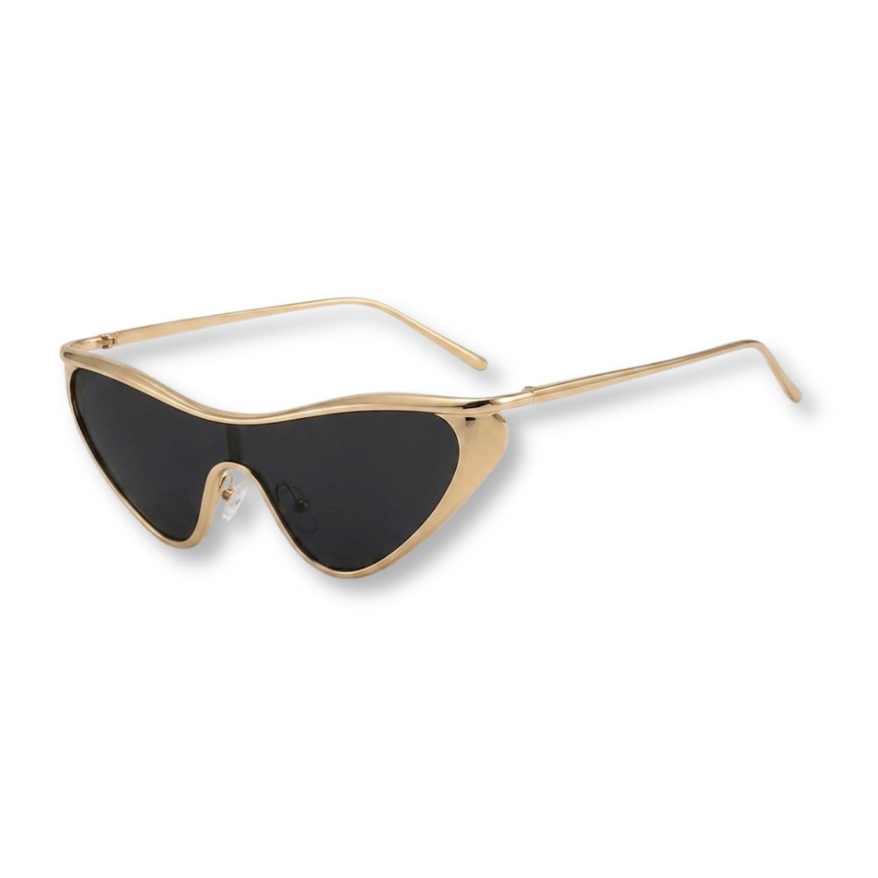 Damen Sonnenbrille im Katzenaugen-Stil aus Metall mit UV400-Schutz