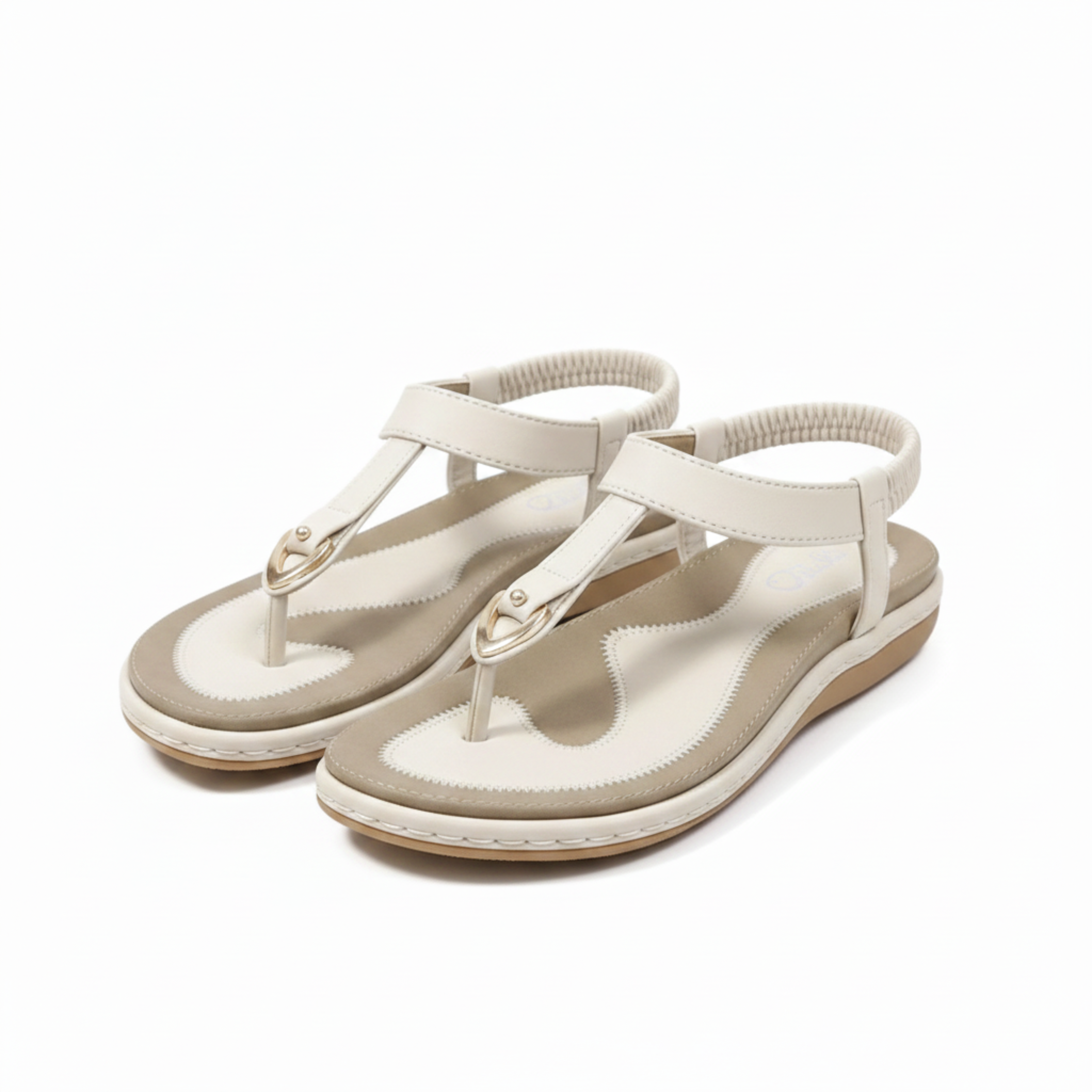 Sandales pour Femme Brides Arrière Chaussures de Marche Chic