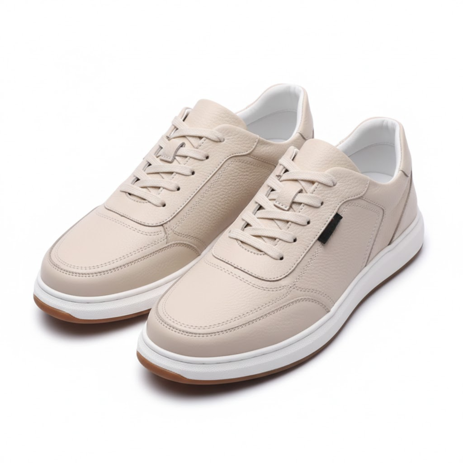 Cestas urbanas de cuero para hombre zapatos informales con suela flexible