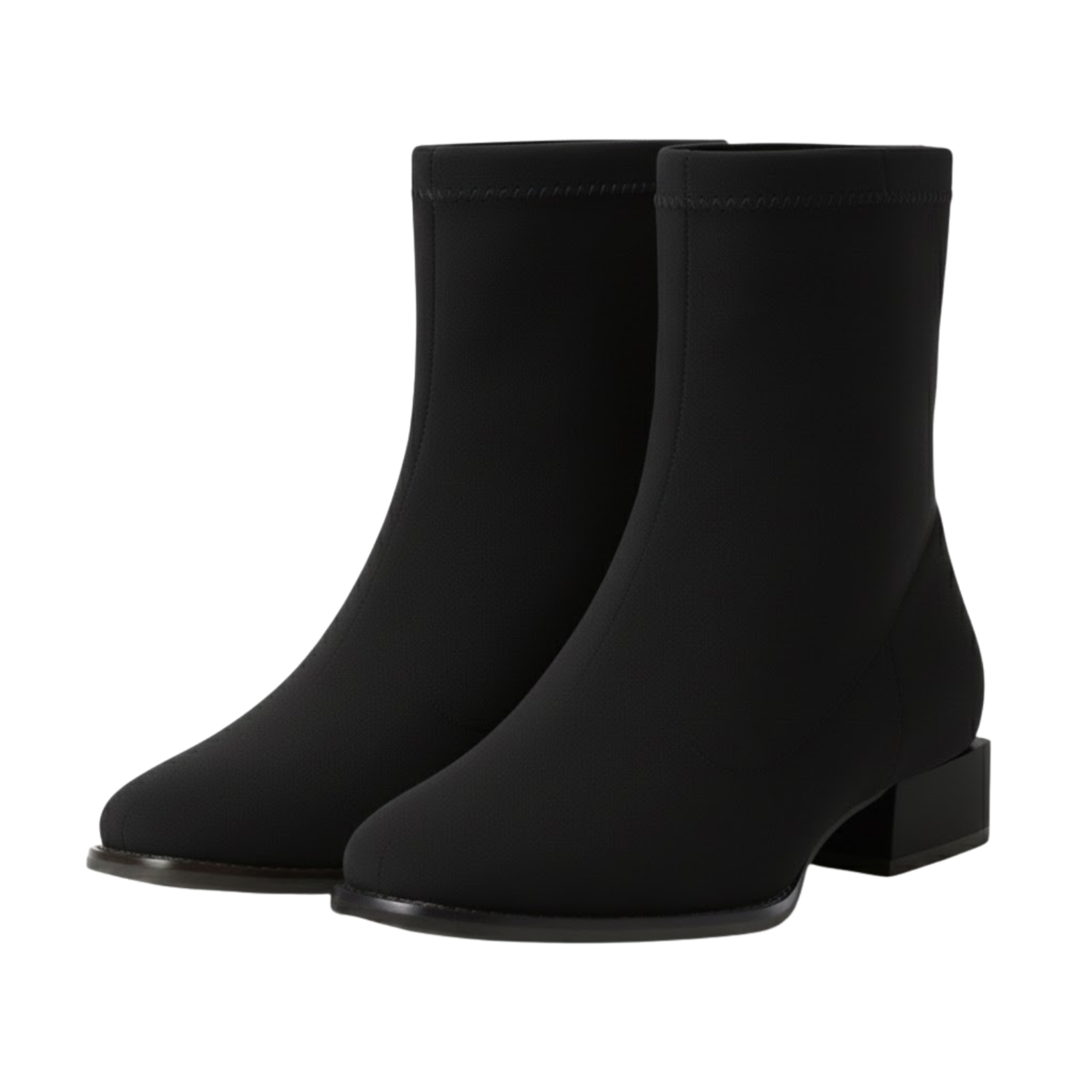 Botins Mulher Tamanho Grande com Biqueira Apontada e Corte Elegante