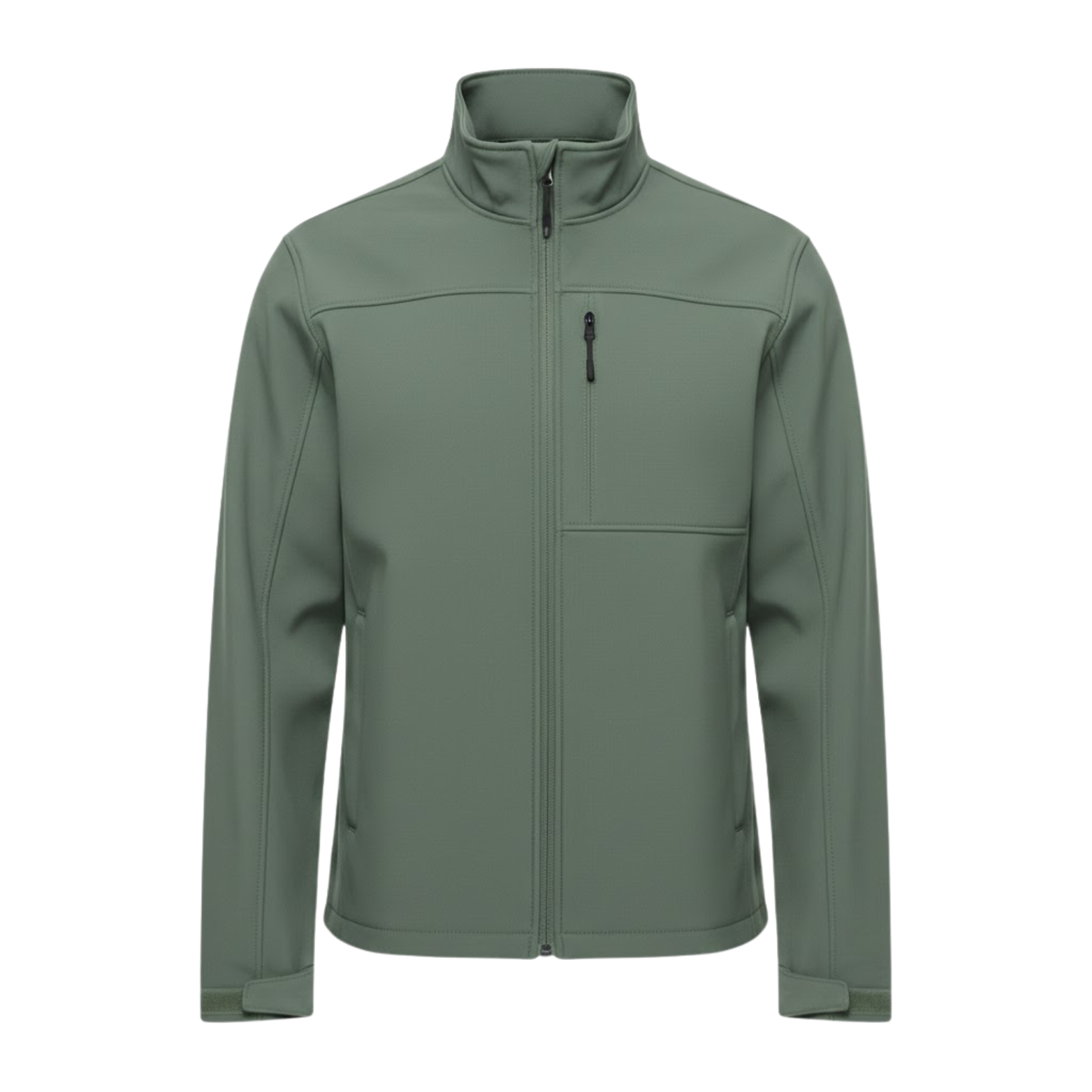 Nepropustná pracovní bunda pro muže s vysokým límcem a zipem