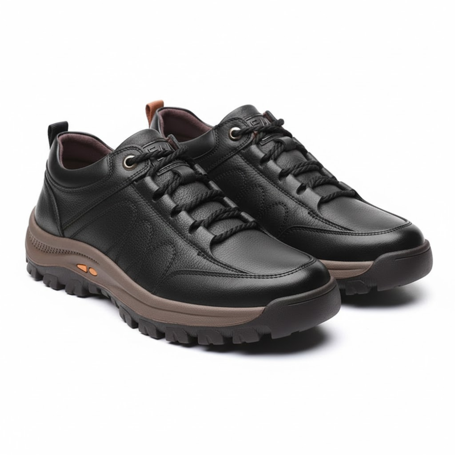 Zapatos de senderismo para hombre zapatillas de caminar cuero exterior antideslizantes