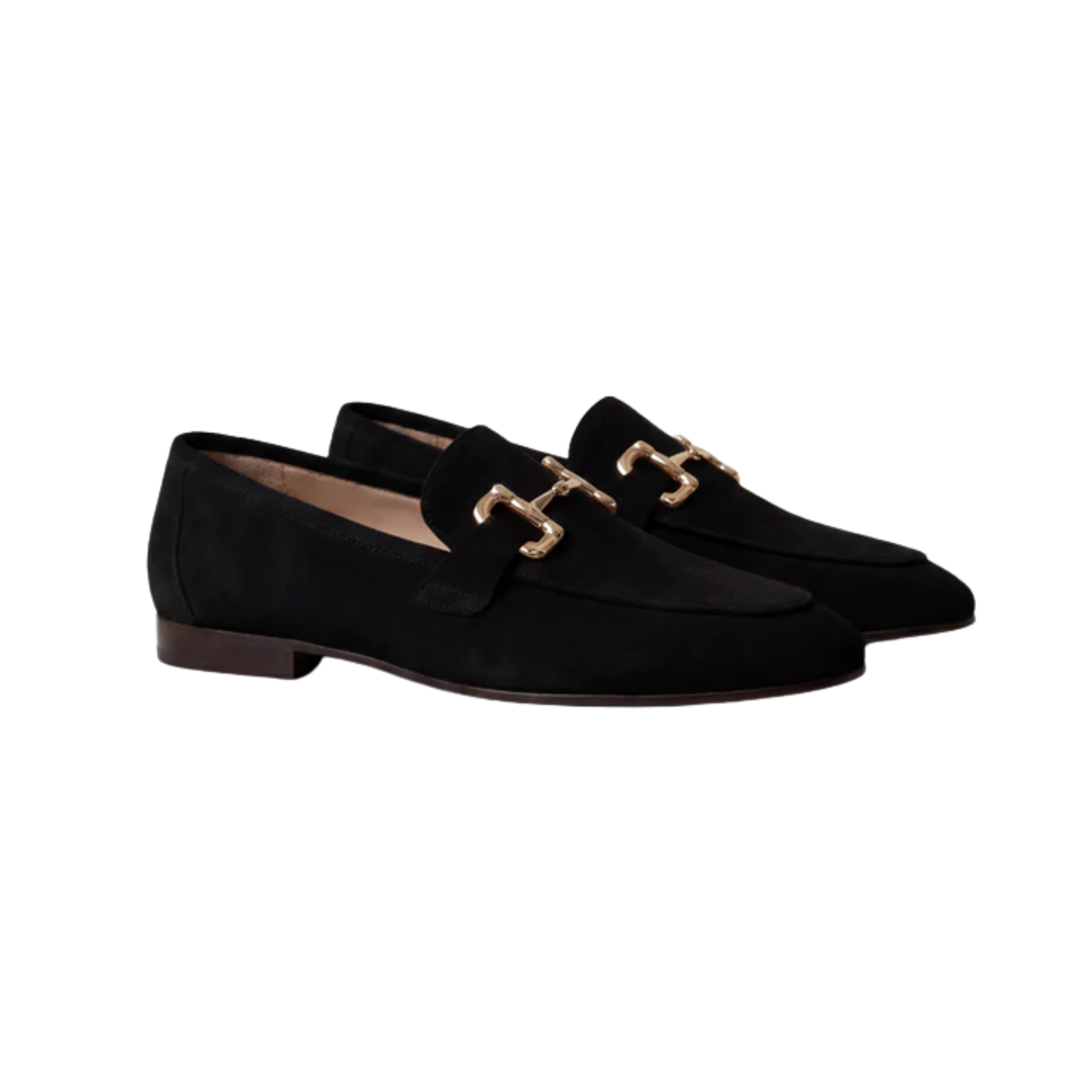 Men's Suede Loafers — Bit Detail — Office and Formal