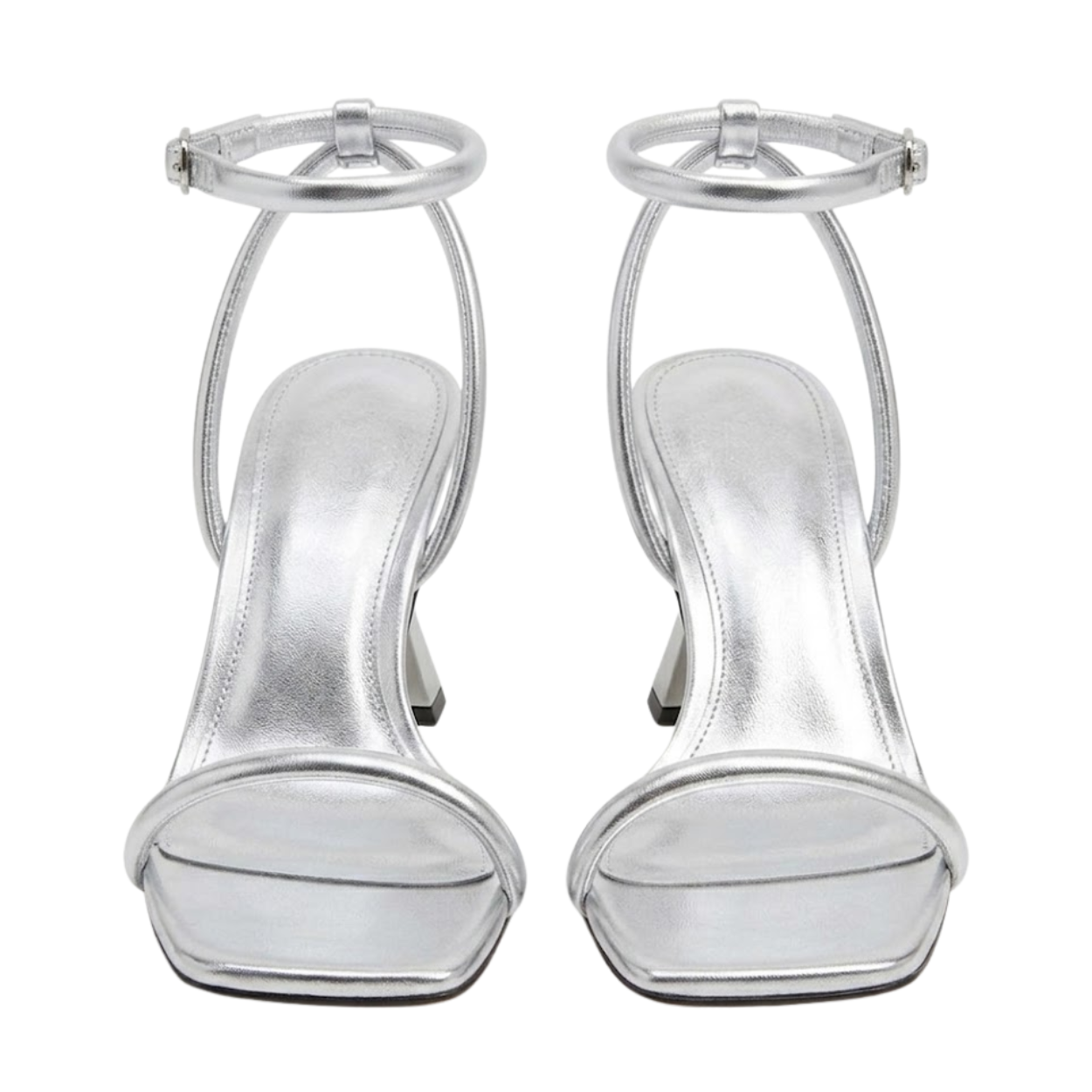Zapatos Minimalistas Nu-Pieds con Tacón Bobina y Punta Cuadrada para Mujer con Tiras Finas